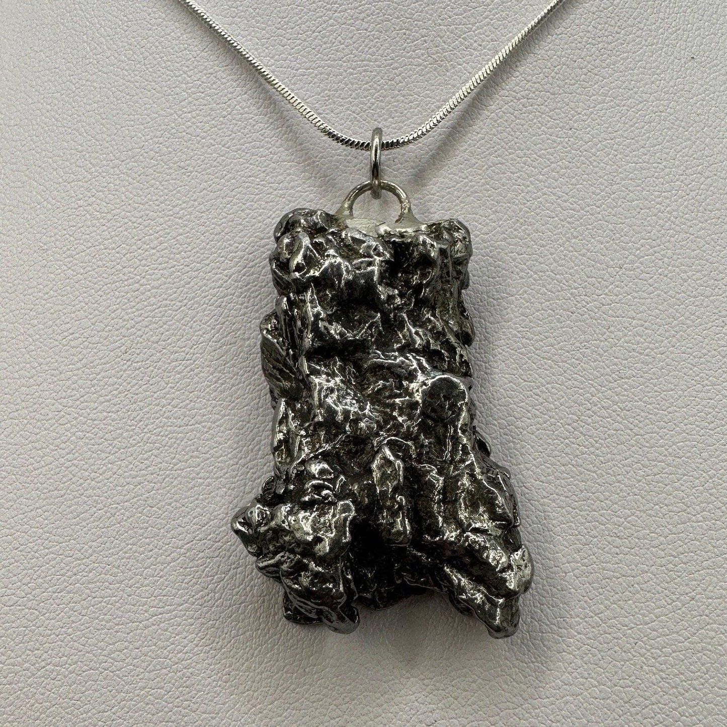 Beautiful Meteorite Campo del Cielo Pendant 34.89 grams, Astronomy Gift, Authentic Meteorite, Meteorite Jewelry, Meteorite Pendant, COA