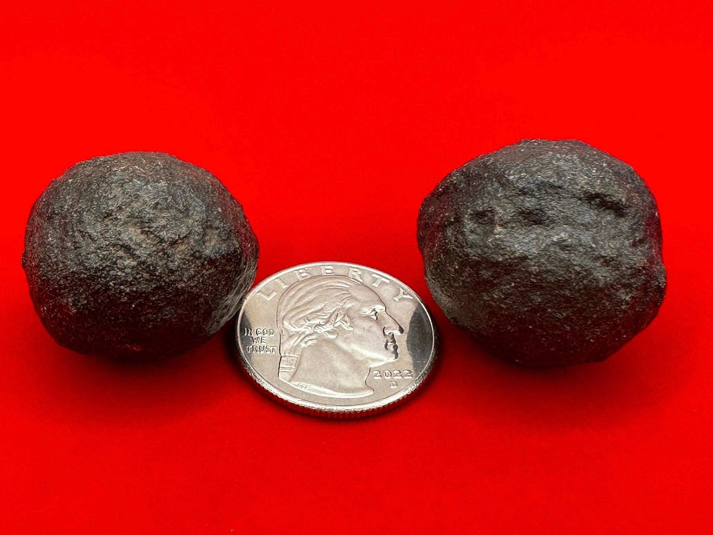 Rare and Unique Tiny Moqui Marbles, Pair of Stones, Shaman Stones, Southern Utah, Thunder Stones, Hopi Marbles, Sandstone, 41.54 grams