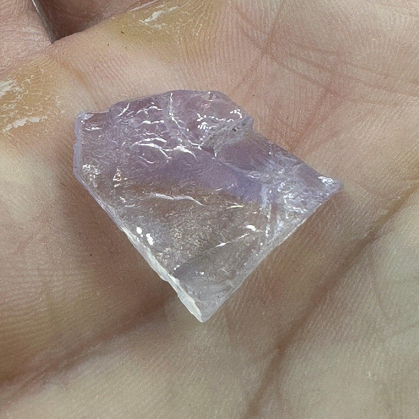 Lavender Moon Quartz, Beautiful and Rare Crystal, Brazilian Crystal, Pink, Aluminum and Dumortierite Inclusions, Natural Raw, 2.57 grams