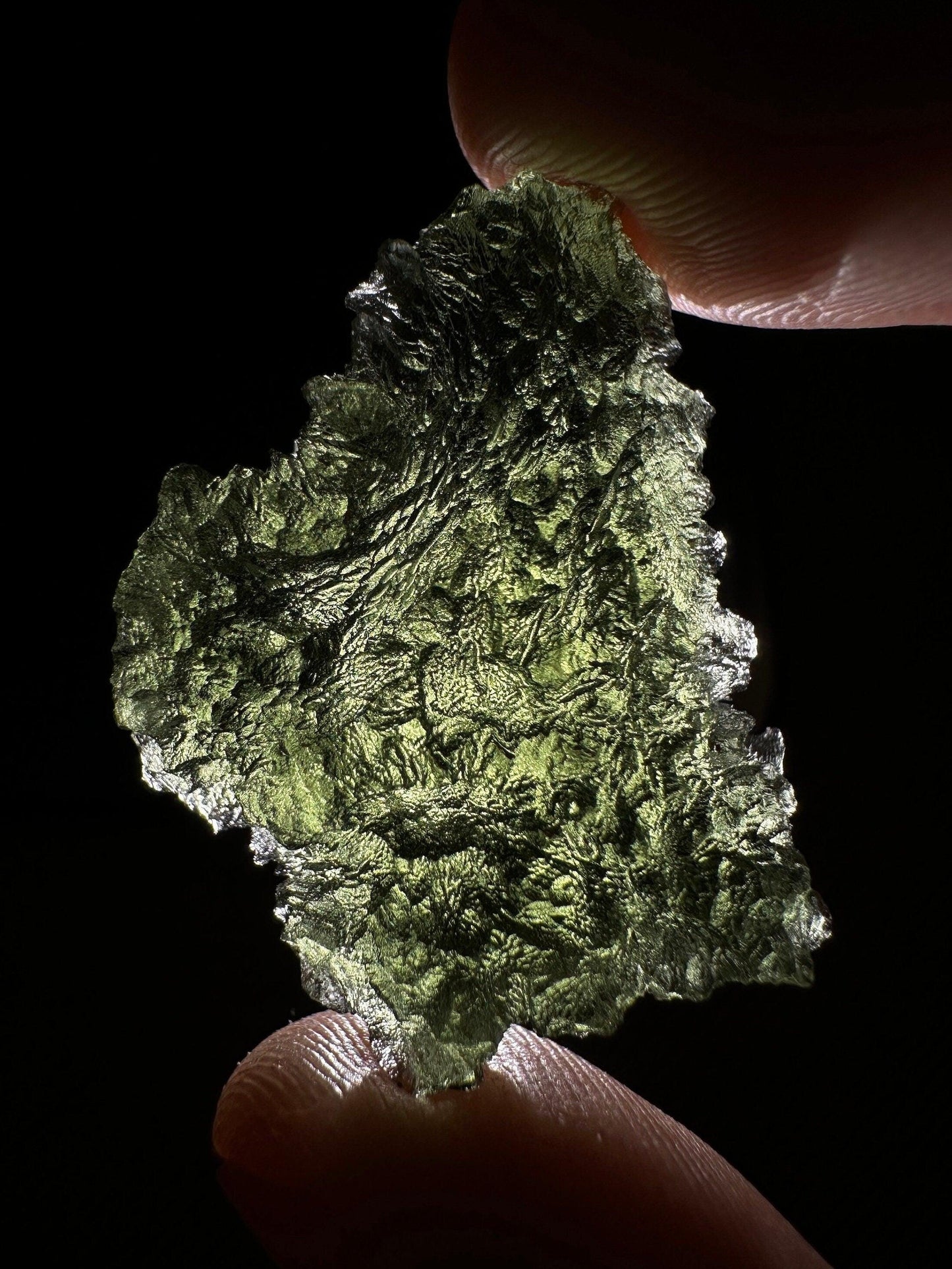 Moldavite Tektite Specimen, Authentic Moldavite, Transformation, Manifestation, Reiki, Authentic Moldavite Specimen, 7.40 grams|37 carats