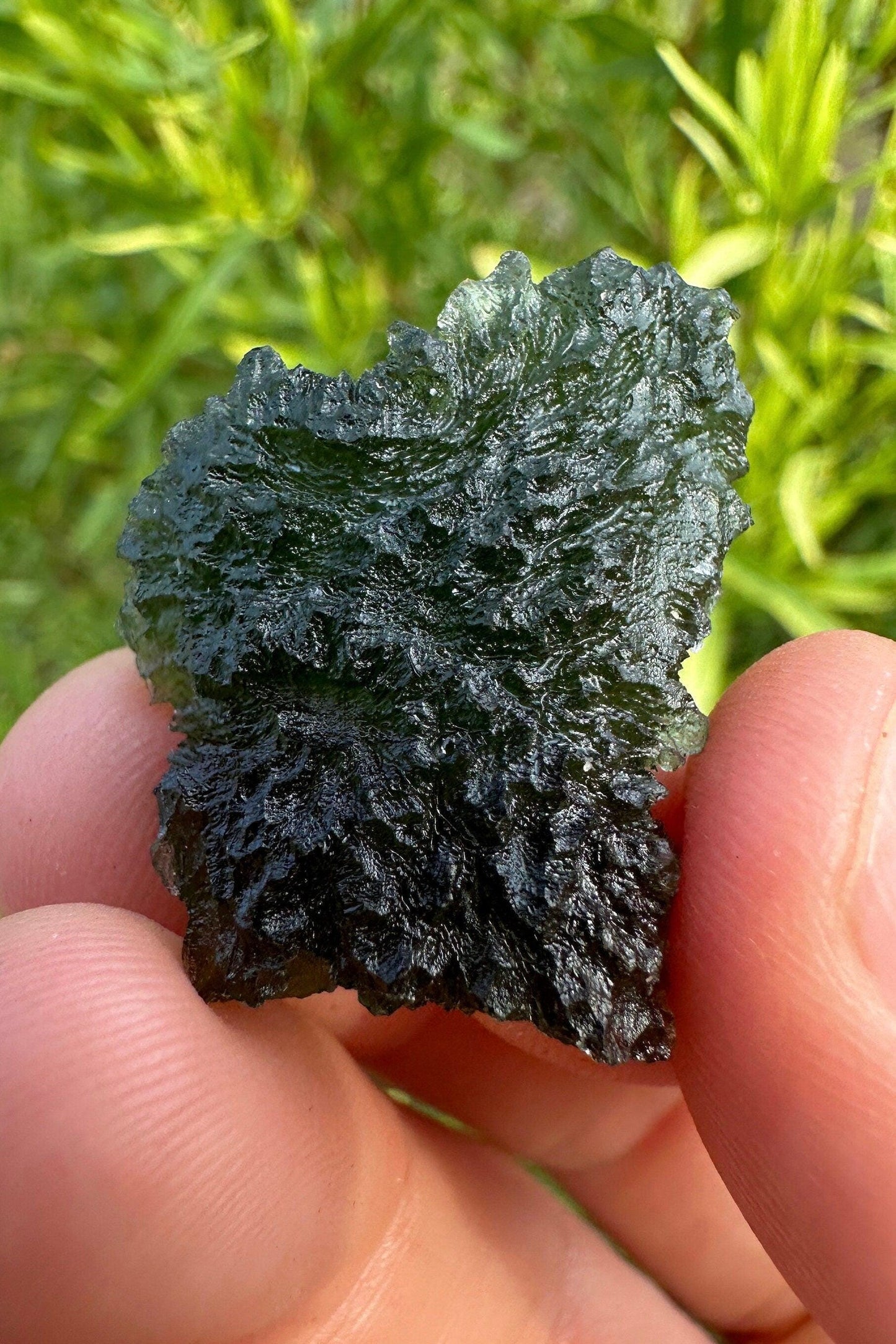 Moldavite Tektite Specimen, Authentic Moldavite, Transformation, Manifestation, Reiki, Authentic Moldavite Specimen, 7.40 grams|37 carats