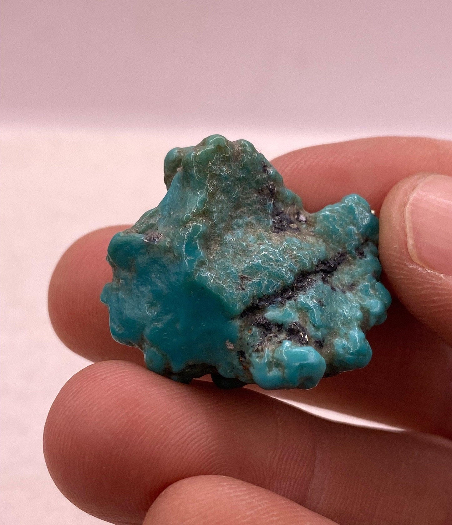 Beautiful High Quality Kingman Turquoise, Nugget, Ithaca Peak, Rock Collection, Reiki, Pyrite, Arizona Turquoise, 12.45 grams|62.25 carats