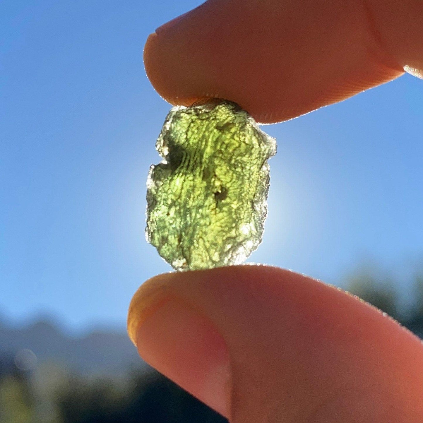 Moldavite Tektite Specimen, High Quality, Transformation, Manifestation, Rock Collection, Reiki, Energy Work, Moldavite Crystal, 2.18 grams