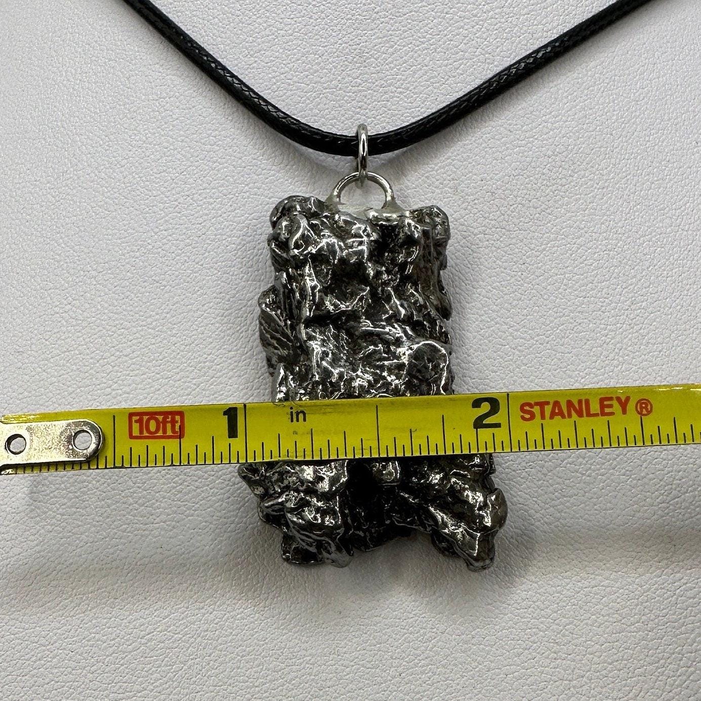 Beautiful Meteorite Campo del Cielo Pendant 34.89 grams, Astronomy Gift, Authentic Meteorite, Meteorite Jewelry, Meteorite Pendant, COA