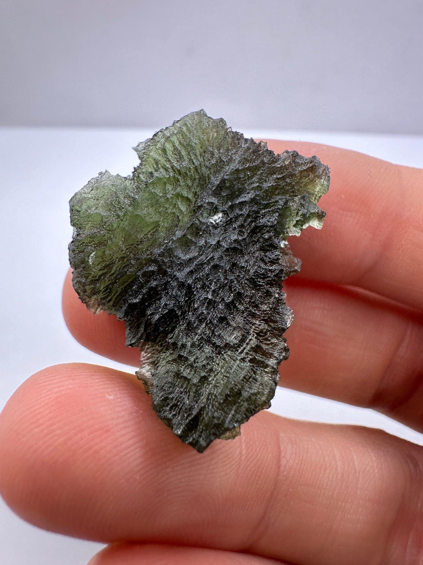 Moldavite Tektite Specimen, Authentic Moldavite, Transformation, Manifestation, Reiki, Authentic Moldavite Specimen, 7.40 grams|37 carats