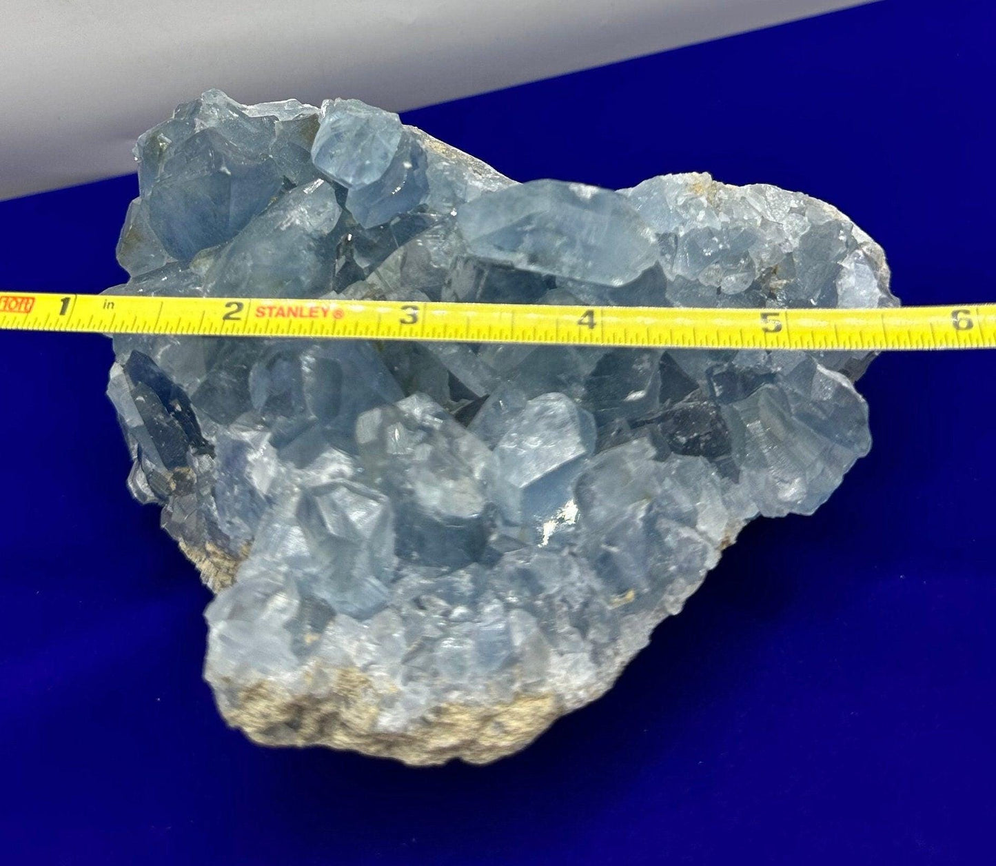 Beautiful Celestite Crystal Cluster, Natural Celestite Crystal Formation, Home Decor, Crystal Collection, Madagascar Celestite, 2 lbs 5.8 oz