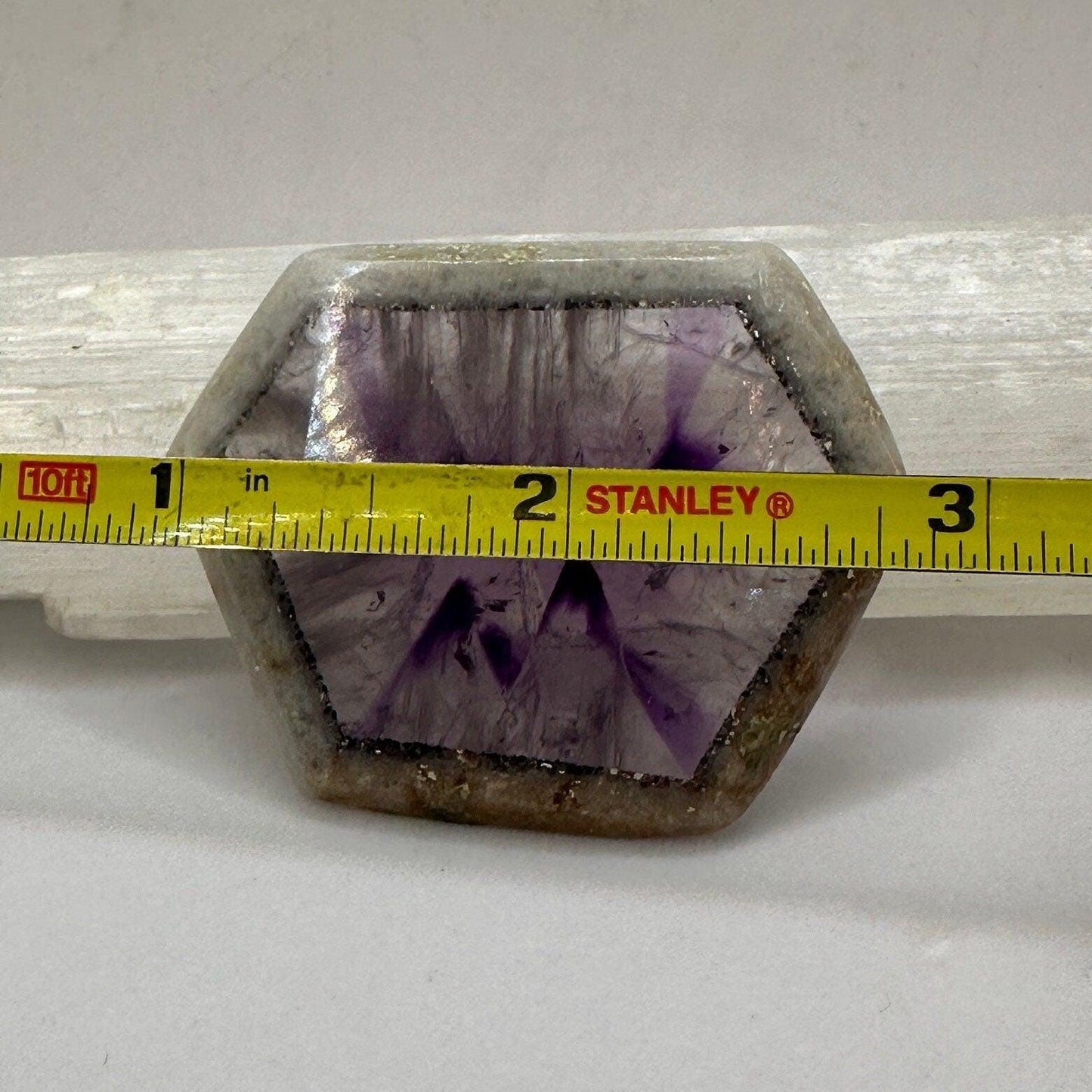 Atomic Amethyst, Trapiche Amethyst, Atomic Amethyst Slice, Amethyst Crystal, Rare Amethyst Crystal, Reiki Healing , Reiki Healing, 20.88g