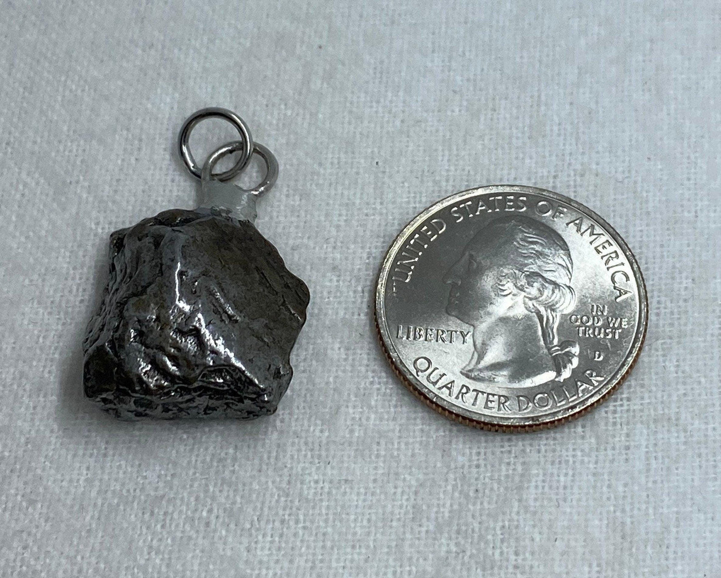 Rare Meteorite Campo del Cielo Pendant 14.35 grams, Beautiful formation, a gift from the cosmos, free shipping!