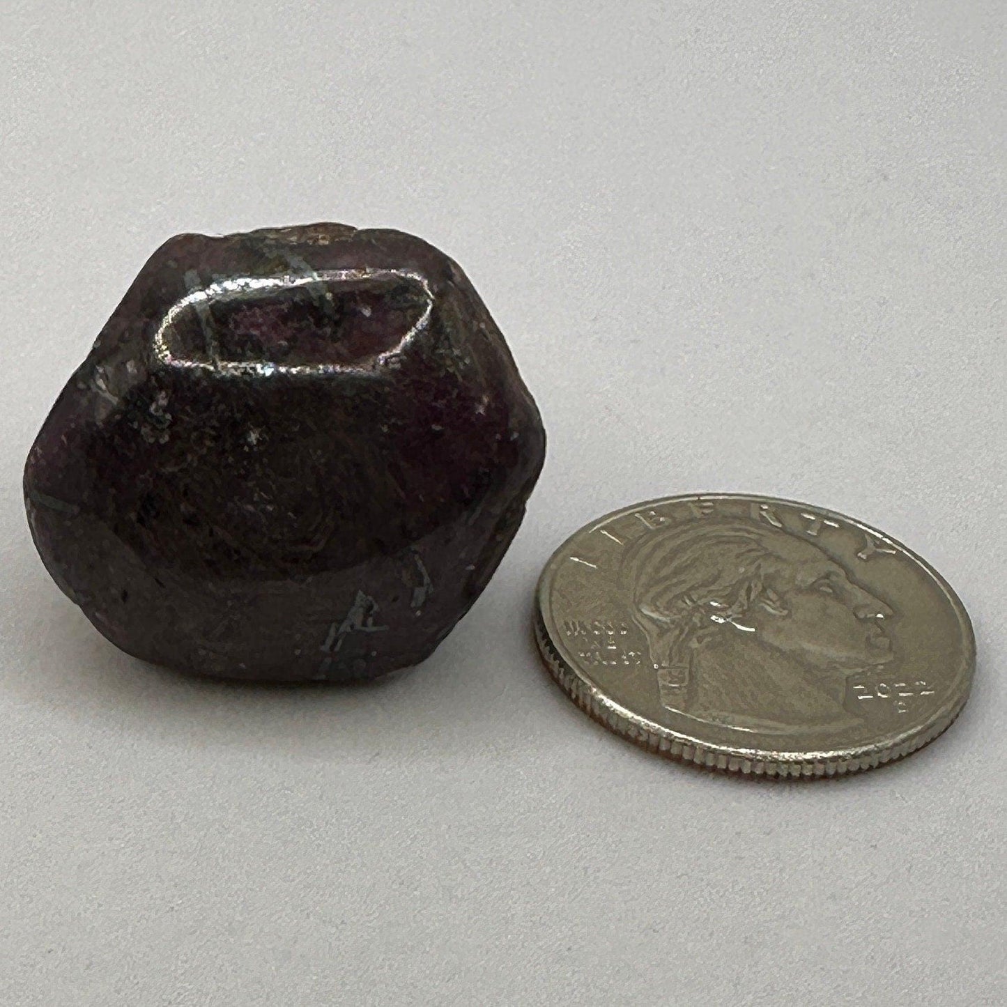 Beautiful Natural Polished Ruby, Mined out of India, Has a gorgeous chatoyancy, July Birthstone, Root Chakra, Ruby, 28.82 Grams