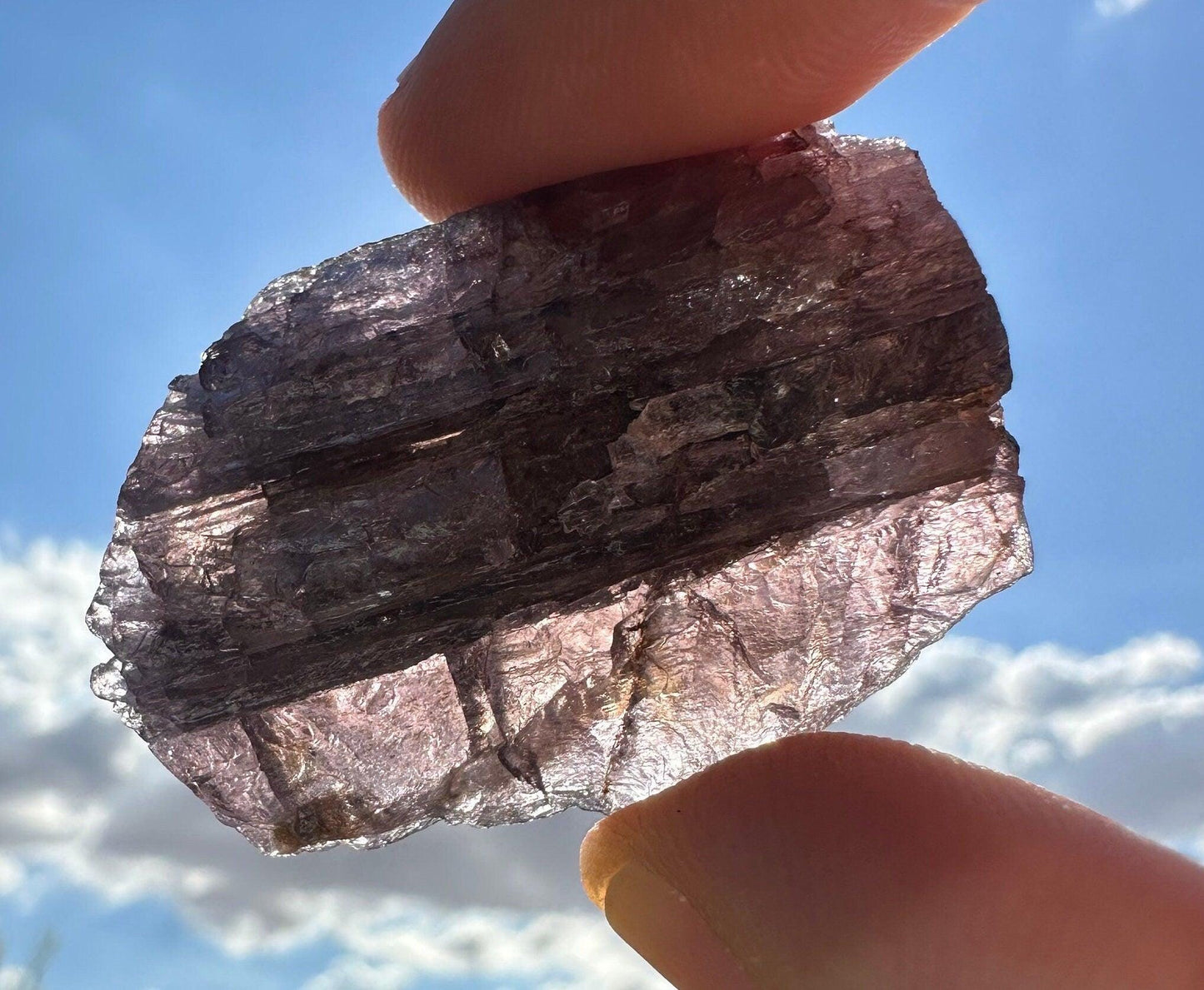 Purple Scapolite Crystal, Scapolite, Rare Crystal, Crystal Collection,  Myanmar Scapolite, Self Transformation, 24.49 grams|122.45 carats