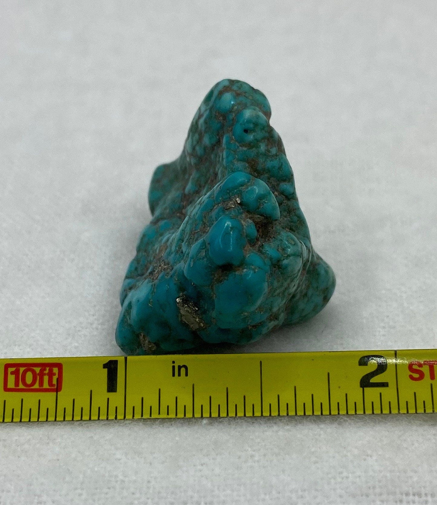 Beautiful High Quality Kingman Turquoise, Nugget, Ithaca Peak, Rock Collection, Reiki, Pyrite, Arizona Turquoise, 12.84 grams|64.2 carats