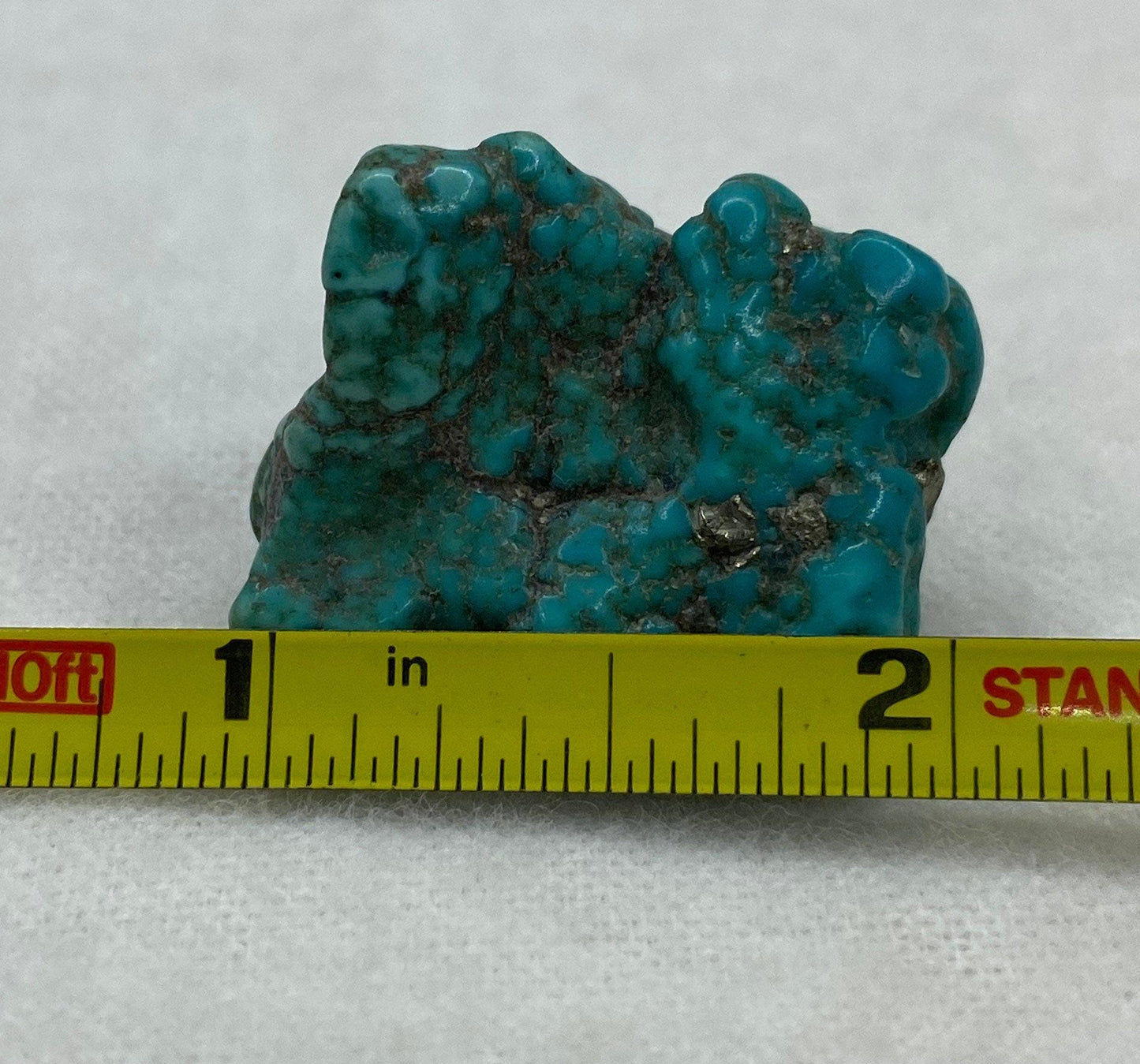 Beautiful High Quality Kingman Turquoise, Nugget, Ithaca Peak, Rock Collection, Reiki, Pyrite, Arizona Turquoise, 12.84 grams|64.2 carats