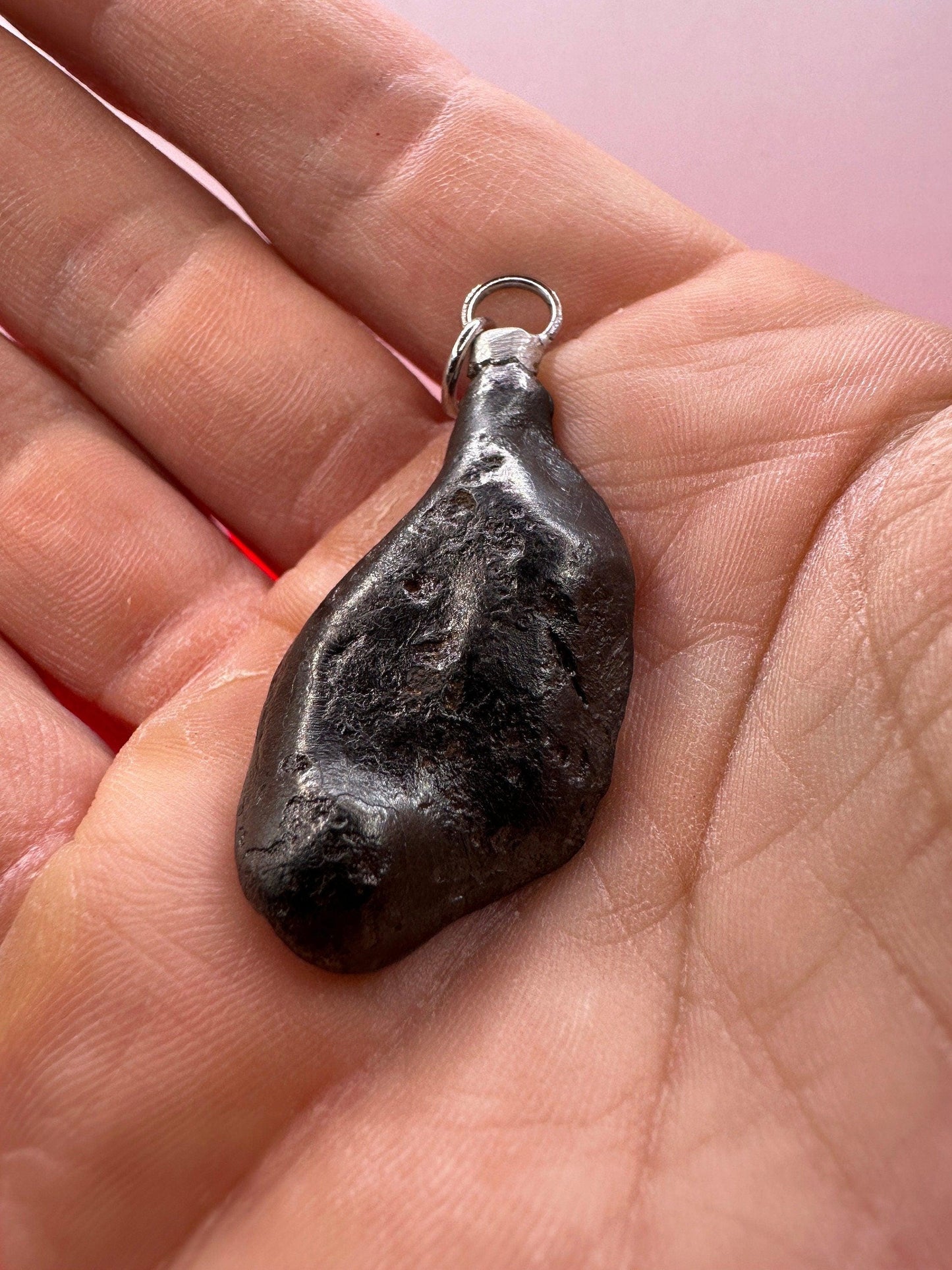 Sikhote-Alin Meteorite Pendant 20.28 grams, Astronomy Gift, Authentic Meteorite, Space Gift, Meteorite Jewelry, Iron Meteorite