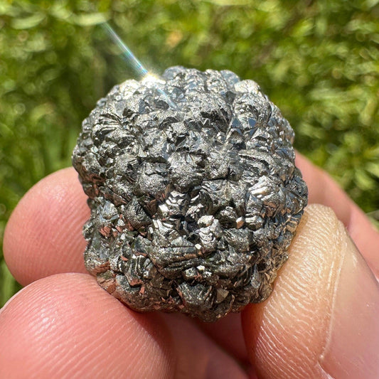 Golden Prophecy Stone: Marcasite Pyrite Nodule, Reiki Crystal, 24.58 grams