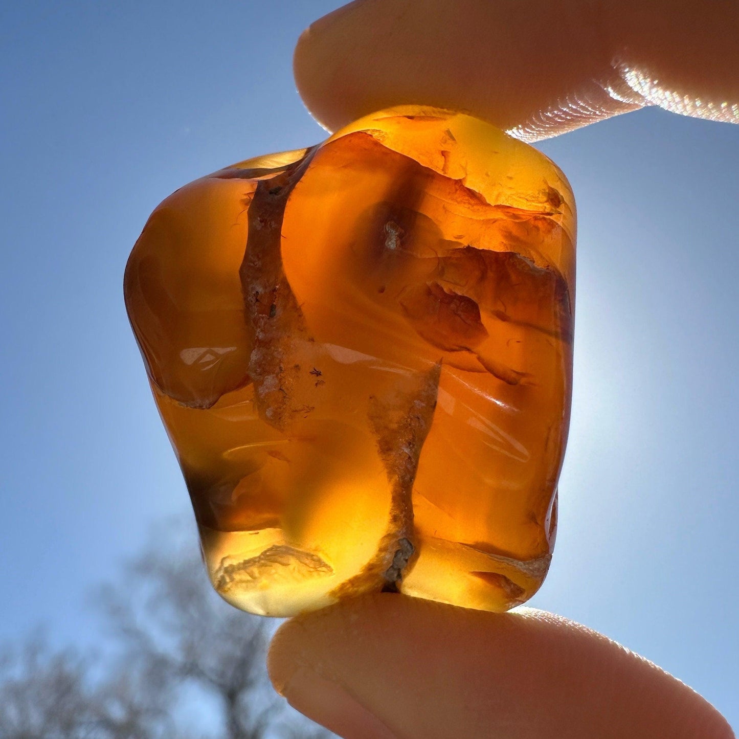 Beautiful Tumbled Carnelian, Arizona Carnelian, Rock Collection, Tumbled Stone, Carnelian, 38.59 grams