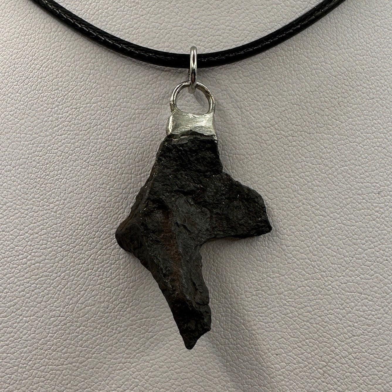 Rare Canyon Diablo Meteorite Pendant 6.59 grams, Beautiful and unique meteorite formation, Astronomy Gift, Space Gift, Iron Meteorite