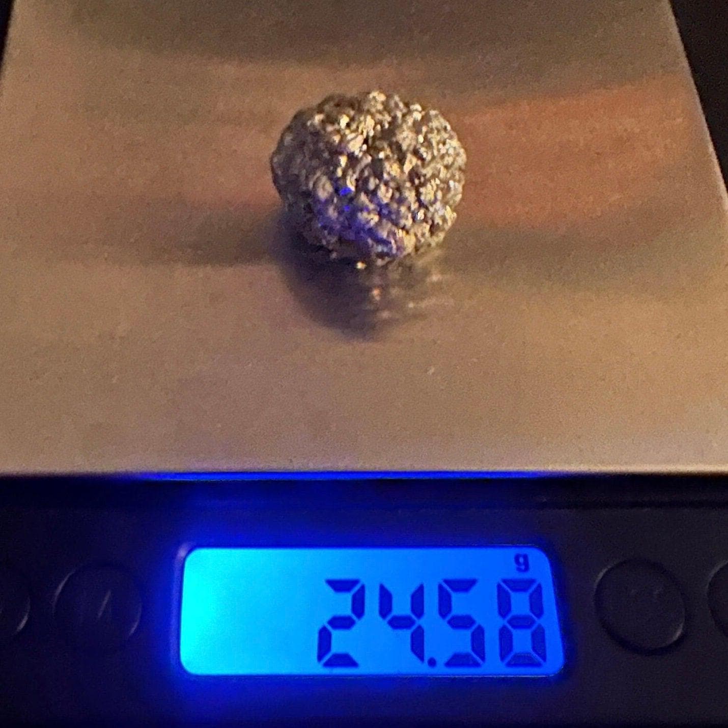 Golden Prophecy Stone: Marcasite Pyrite Nodule, Reiki Crystal, 24.58 grams