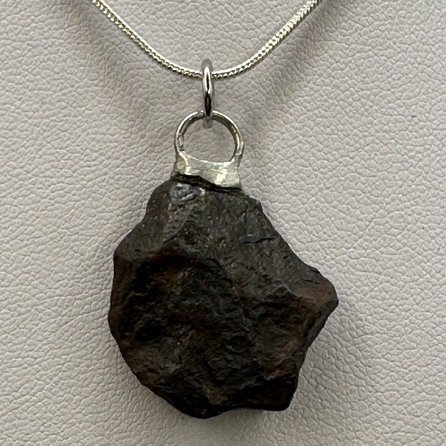 Rare Canyon Diablo Meteorite Pendant 10.22 grams, Beautiful and unique meteorite formation, Astronomy Gift, Space Gift, Iron Meteorite