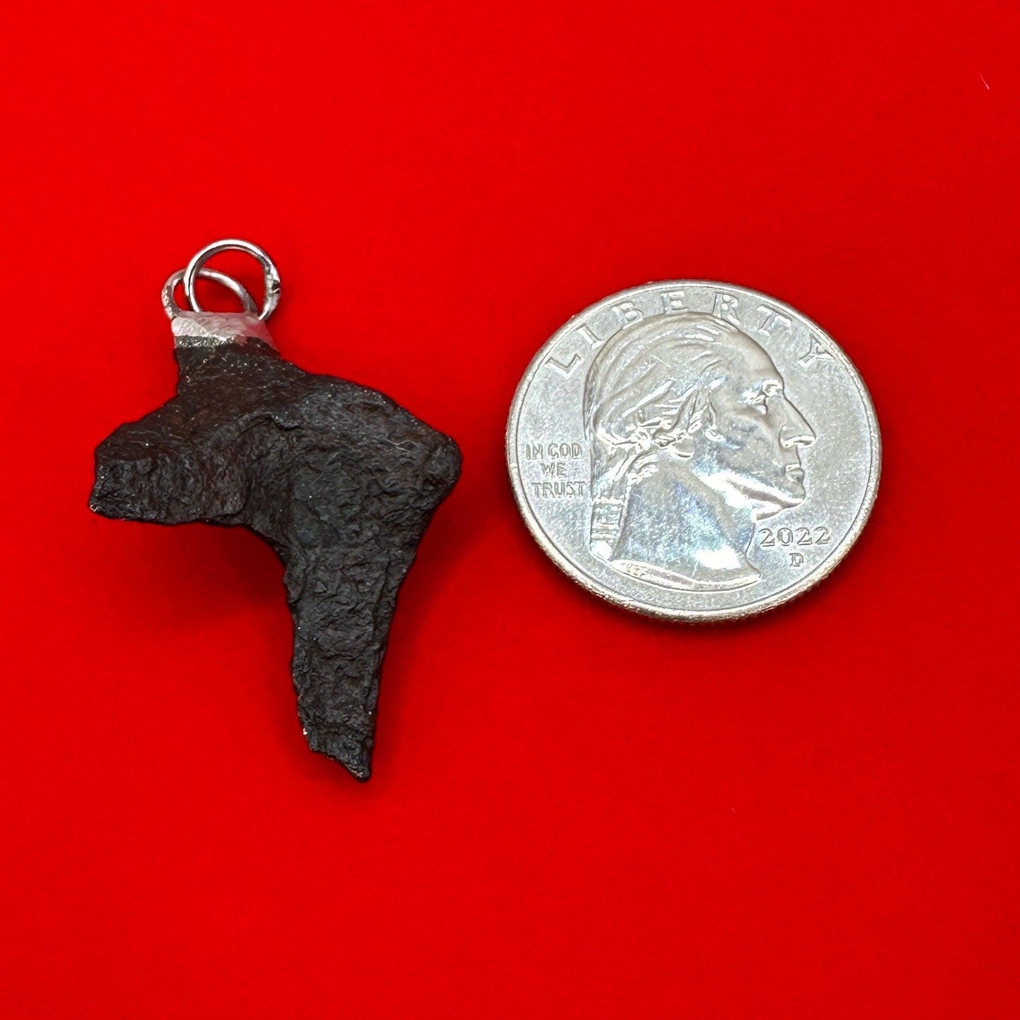 Rare Canyon Diablo Meteorite Pendant 6.59 grams, Beautiful and unique meteorite formation, Astronomy Gift, Space Gift, Iron Meteorite