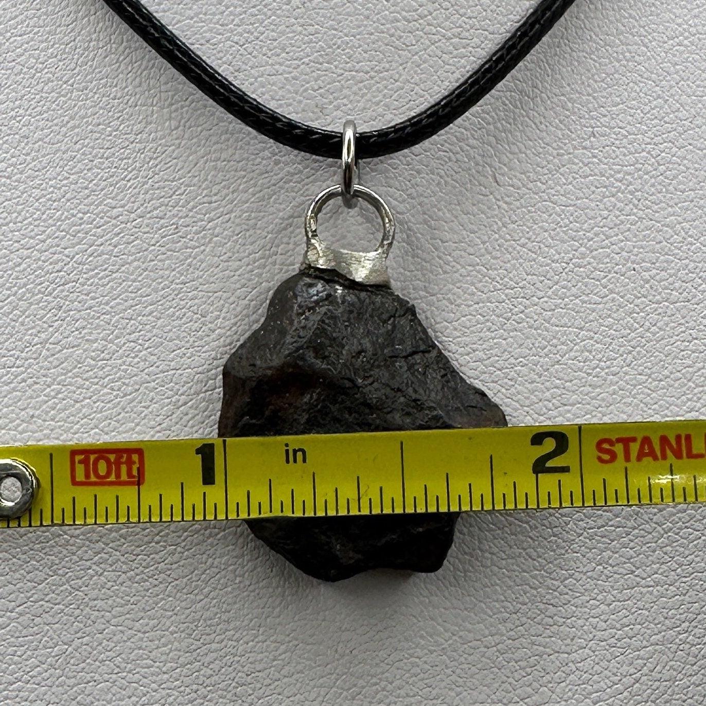 Rare Canyon Diablo Meteorite Pendant 10.22 grams, Beautiful and unique meteorite formation, Astronomy Gift, Space Gift, Iron Meteorite