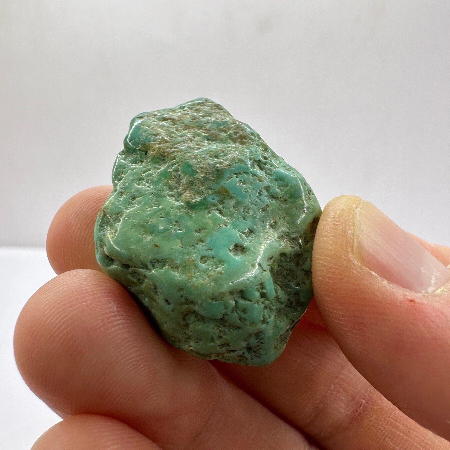 Beautiful High Quality Kingman Turquoise, Nugget, Smooth, Rock Collection, Reiki, Ithica Mine, Arizona Turquoise, 13.76 grams|68.8 carats