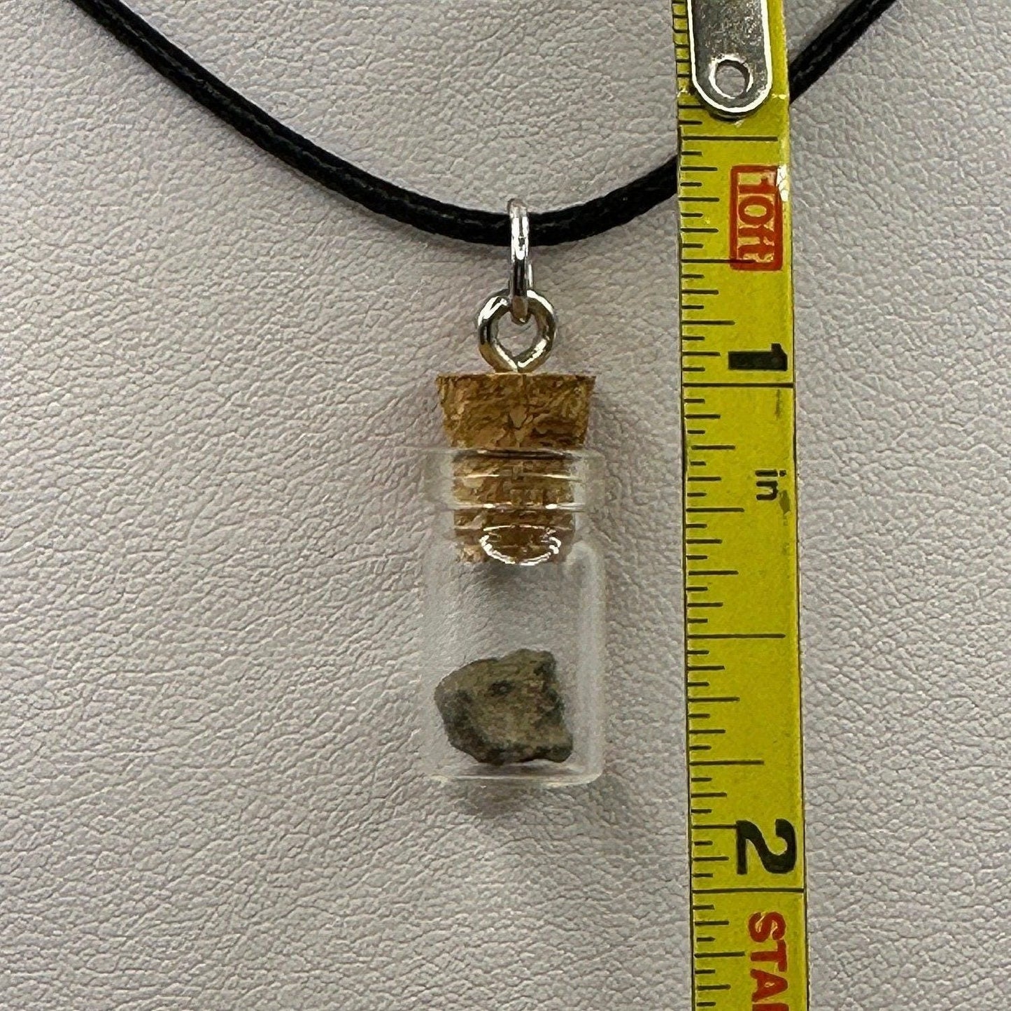 Mars in a Bottle Pendant, Bottle Pendant, Martian, Mars Shergottite, Martian Meteorite, Mars Gift, Handmade Pendant, Astronomy Gift