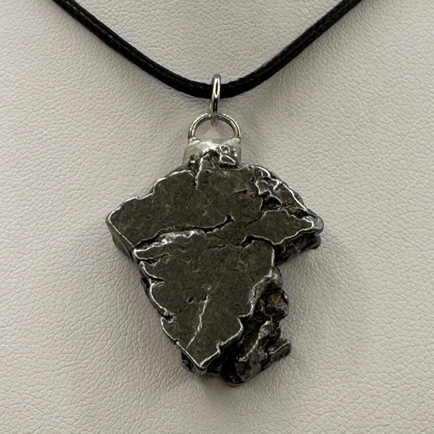 Beautiful Meteorite Campo del Cielo Pendant 20.56 grams, Astronomy Gift, Authentic Meteorite, Meteorite Jewelry, Meteorite Pendant, COA