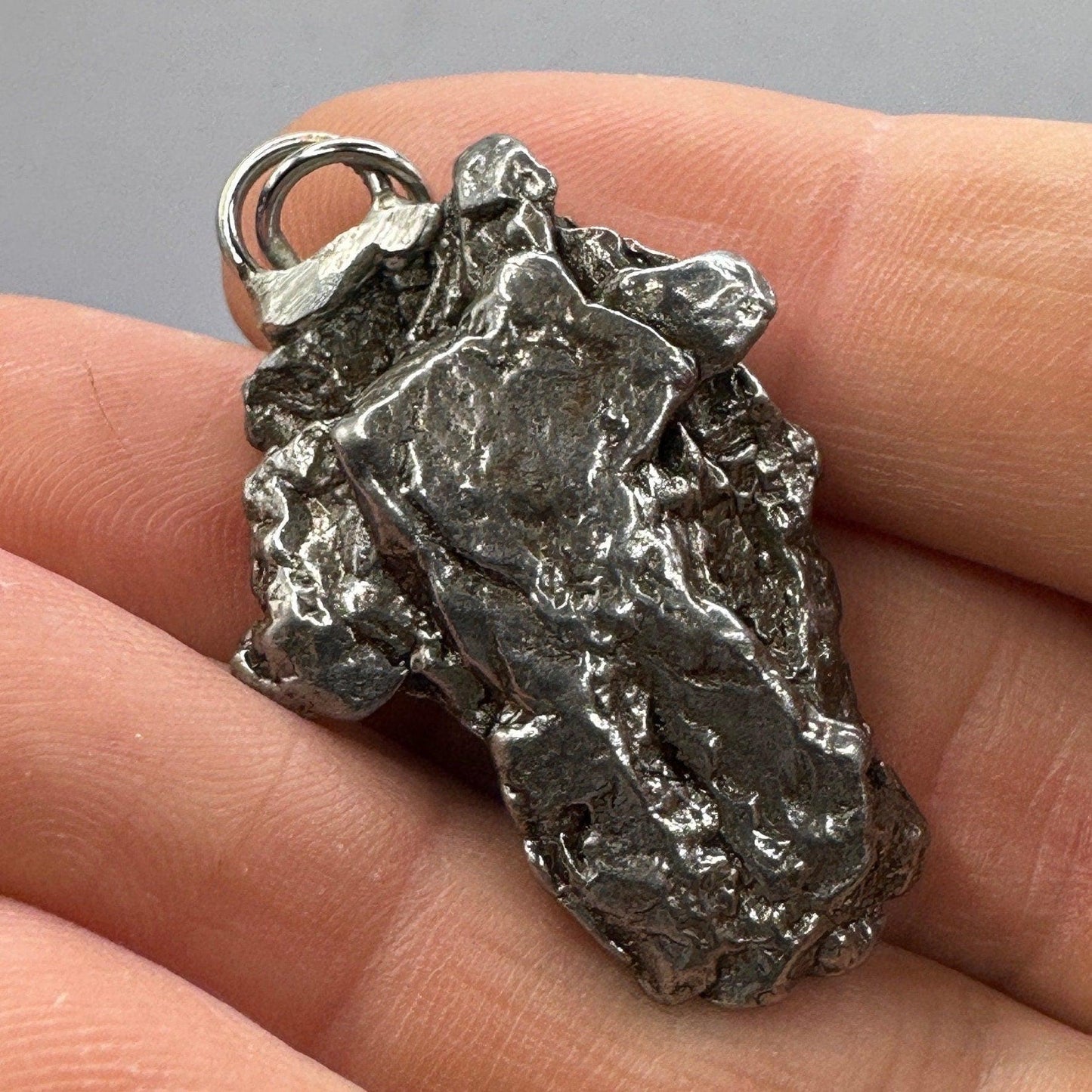 Beautiful Aletai Meteorite Pendant, 16.73 grams, Astronomy Gift, Authentic Meteorite, Meteorite Jewelry, Meteorite Pendant, COA, Space Gift