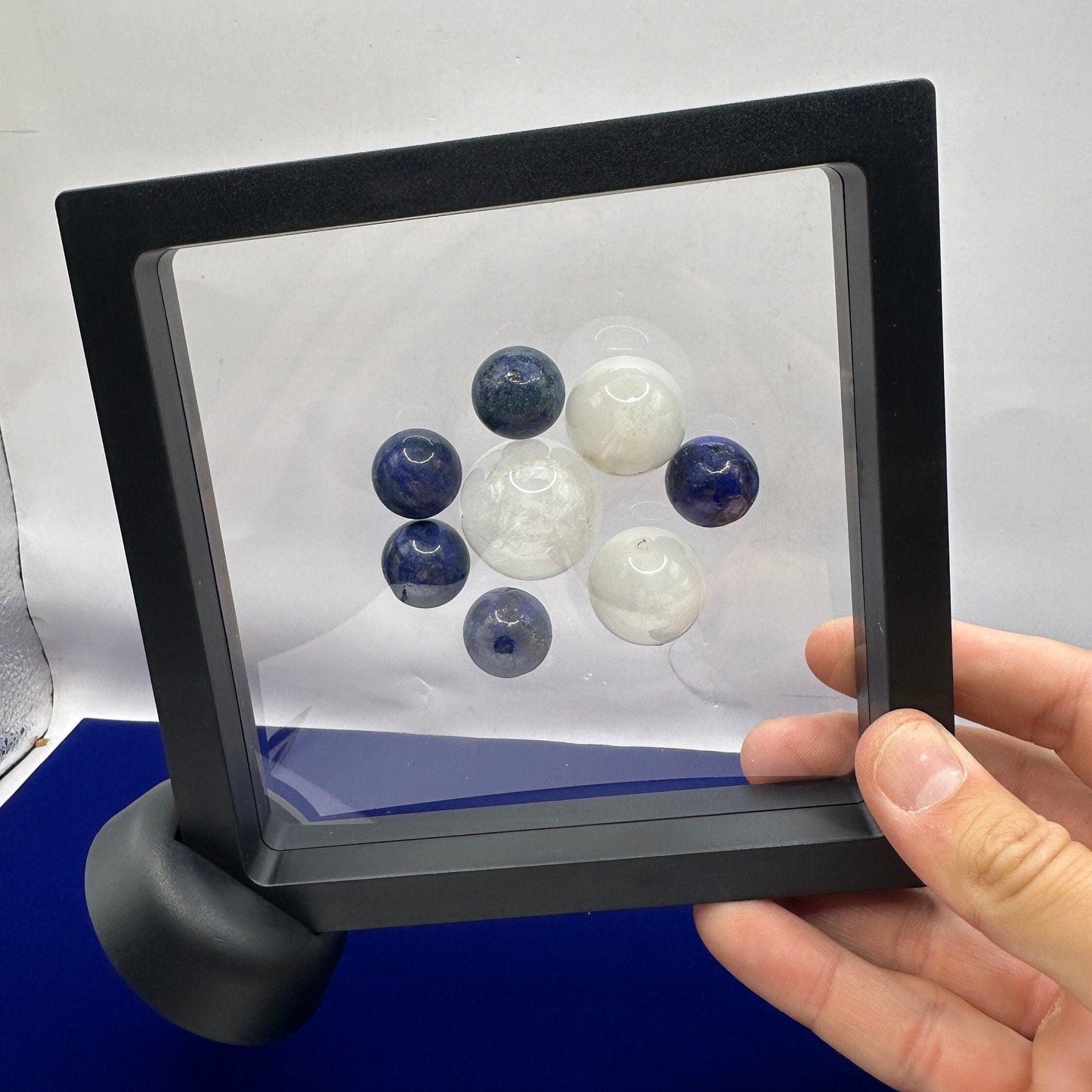 Display Case, Extra Large Display Case, Mineral 3D Display Case with stand, Meteorite Collection, Rock Collection, Collection Display