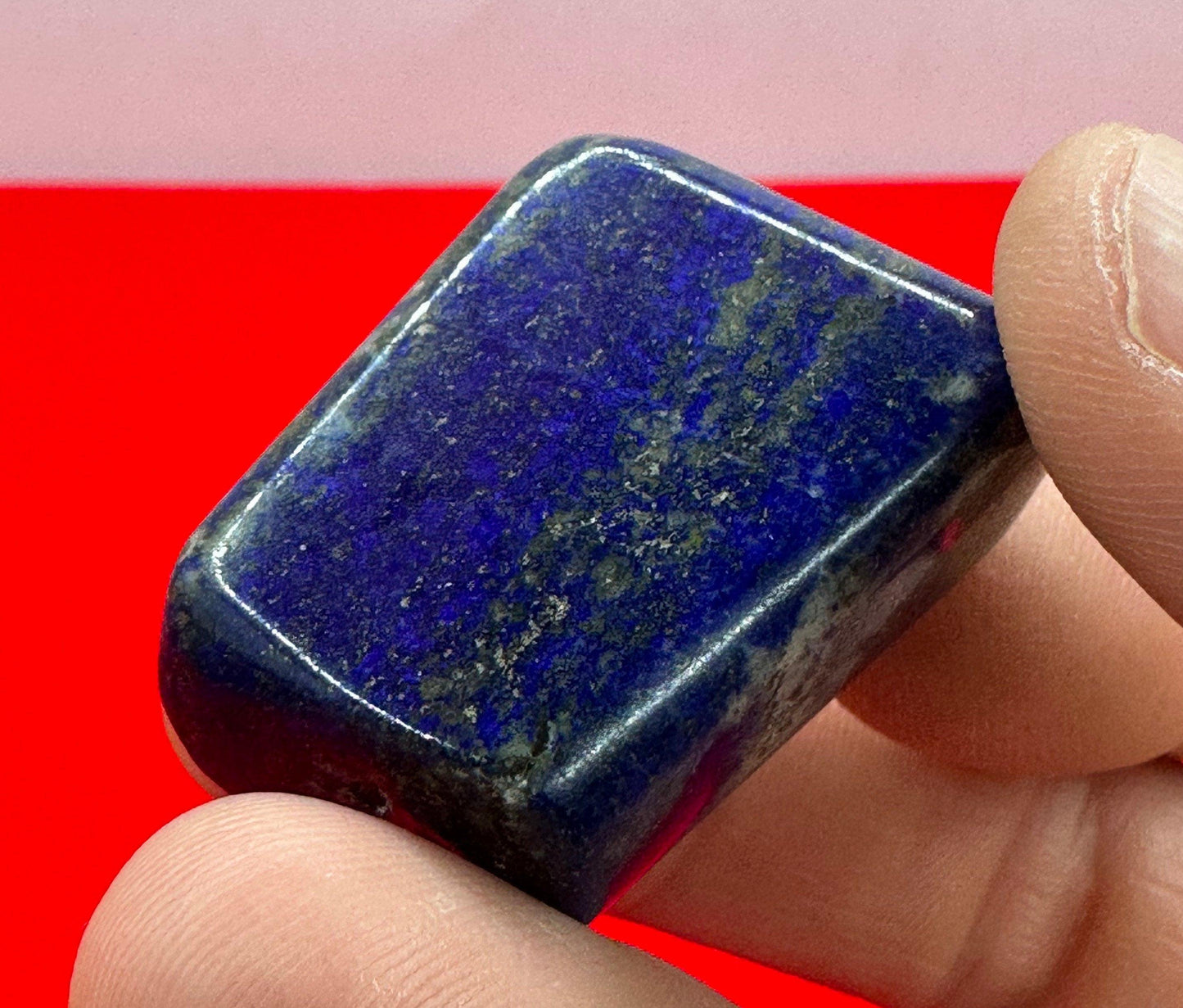 Beautiful High Quality Lapis Lazuli tumbled stone, Rock Collection, Reiki, Throat Chakra, Blue Stone, 30.18 grams