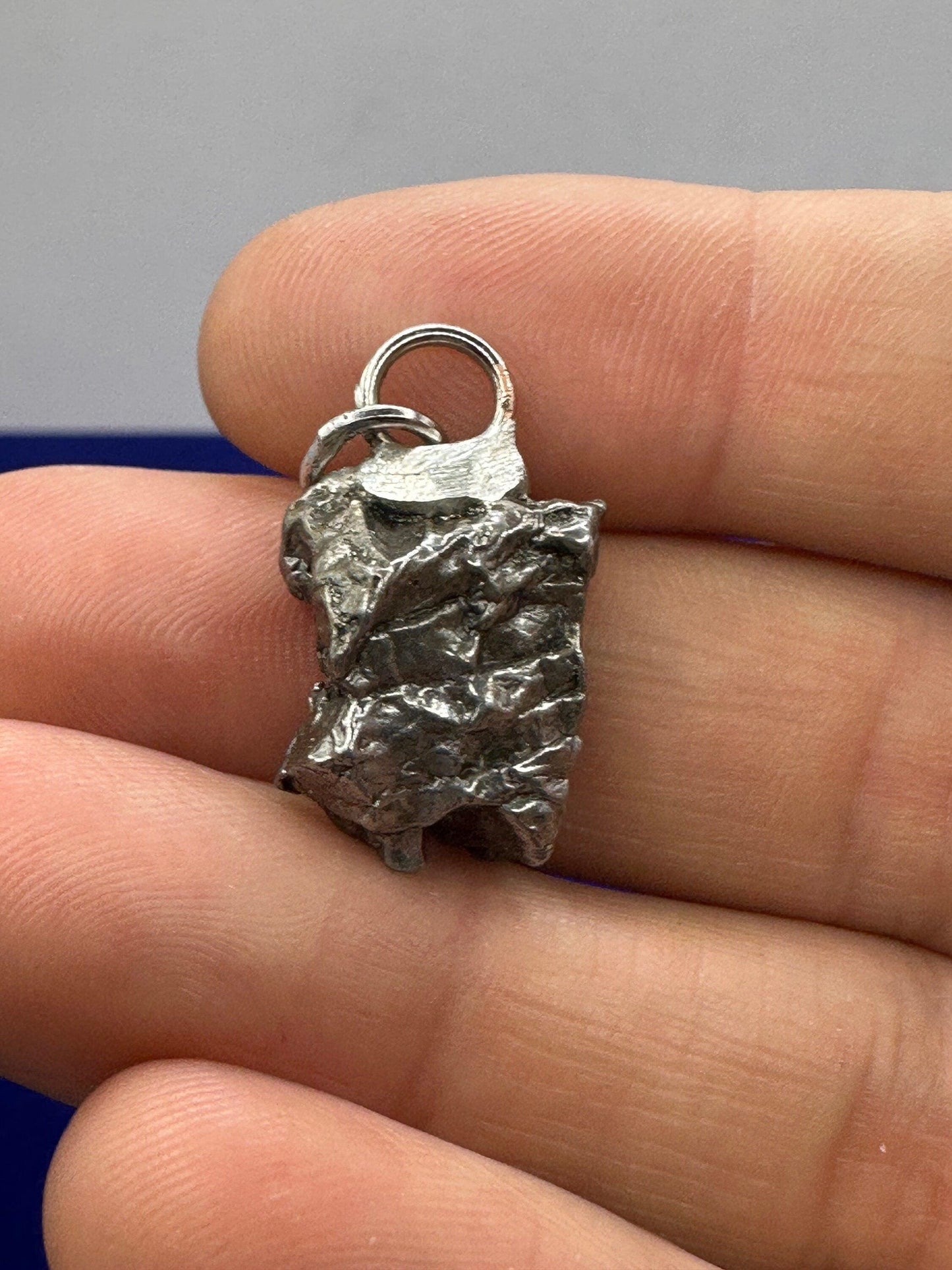 Beautiful Meteorite Campo del Cielo Pendant 6.72 grams, Astronomy Gift, Authentic Meteorite, Meteorite Jewelry, Meteorite Pendant, COA