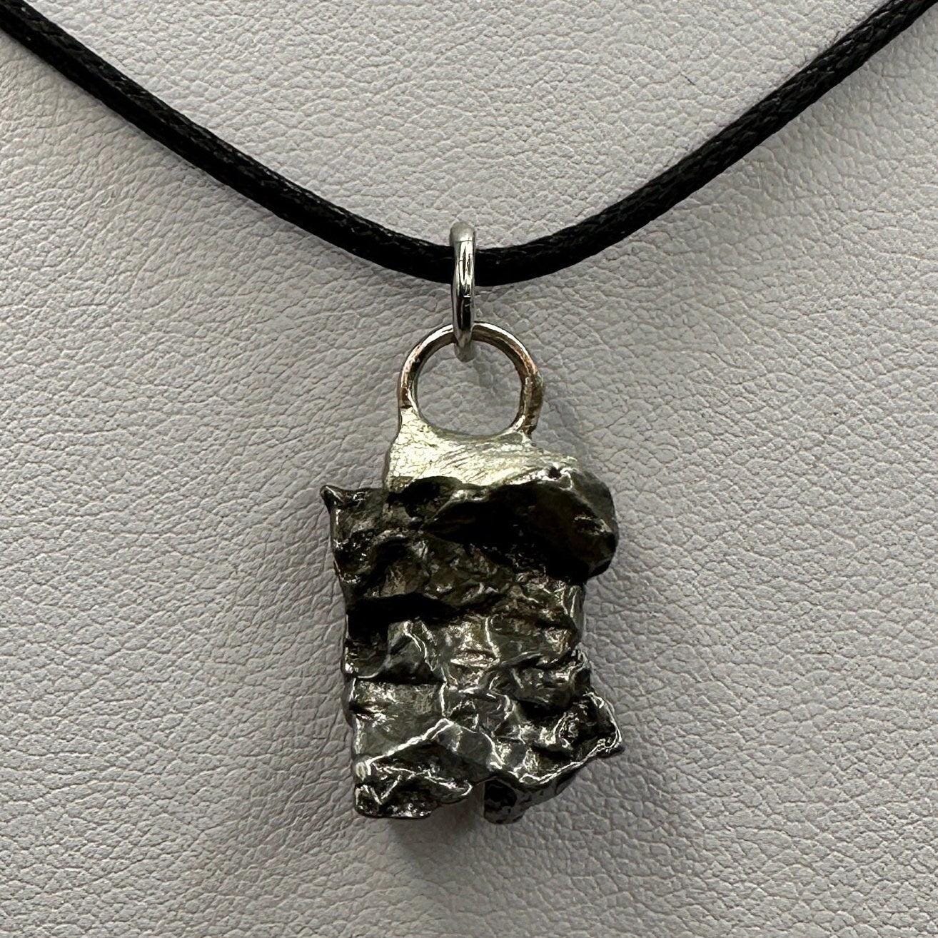 Beautiful Meteorite Campo del Cielo Pendant 6.72 grams, Astronomy Gift, Authentic Meteorite, Meteorite Jewelry, Meteorite Pendant, COA