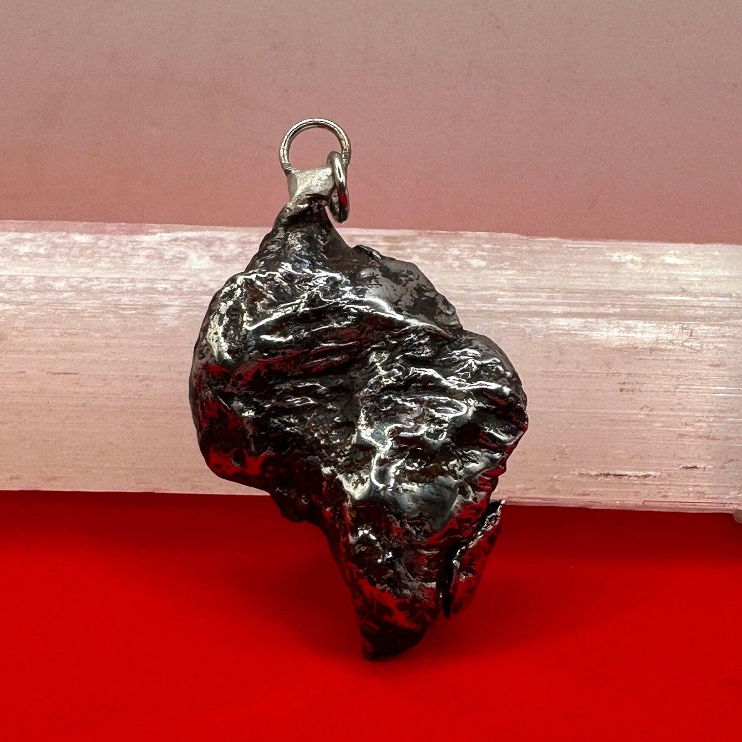 Sikhote-Alin Meteorite Pendant 37.31 grams, Polished Meteorite Pendant, Astronomy Gift, Authentic Meteorite, Space Gift, Meteorite Jewelry