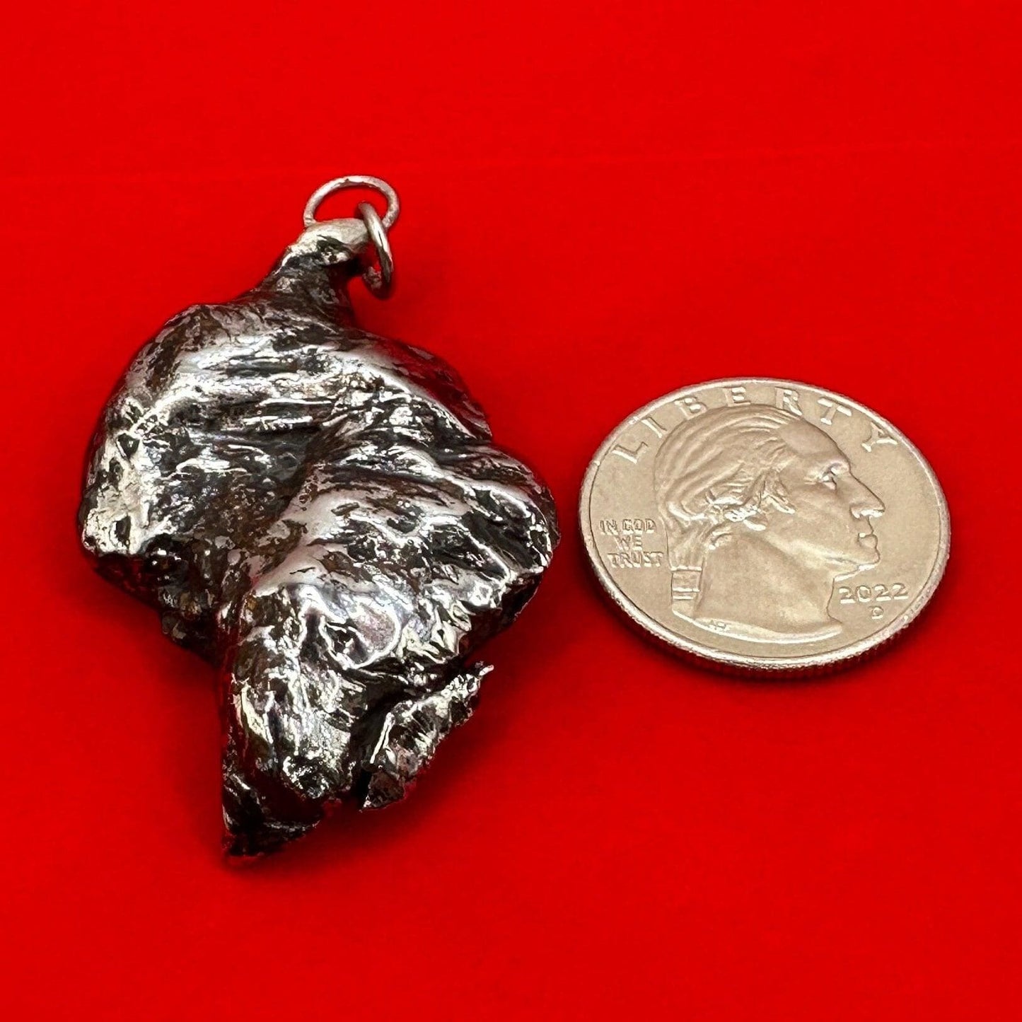 Sikhote-Alin Meteorite Pendant 37.31 grams, Polished Meteorite Pendant, Astronomy Gift, Authentic Meteorite, Space Gift, Meteorite Jewelry