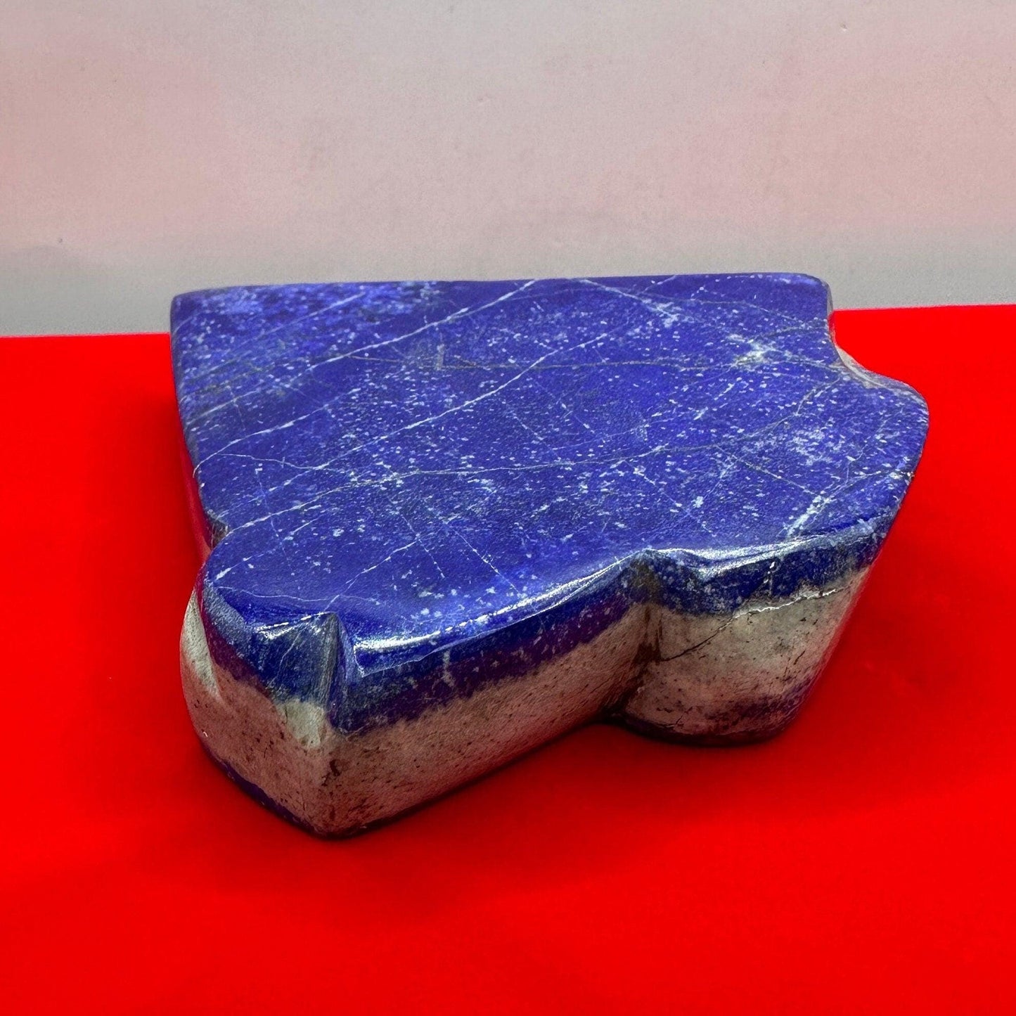 Beautiful High Quality Lapis Lazuli Stone Slab, Rock Collection, Home Decor, Reiki, Throat Chakra, Energy Work, 1 lbs 11.4 ounces