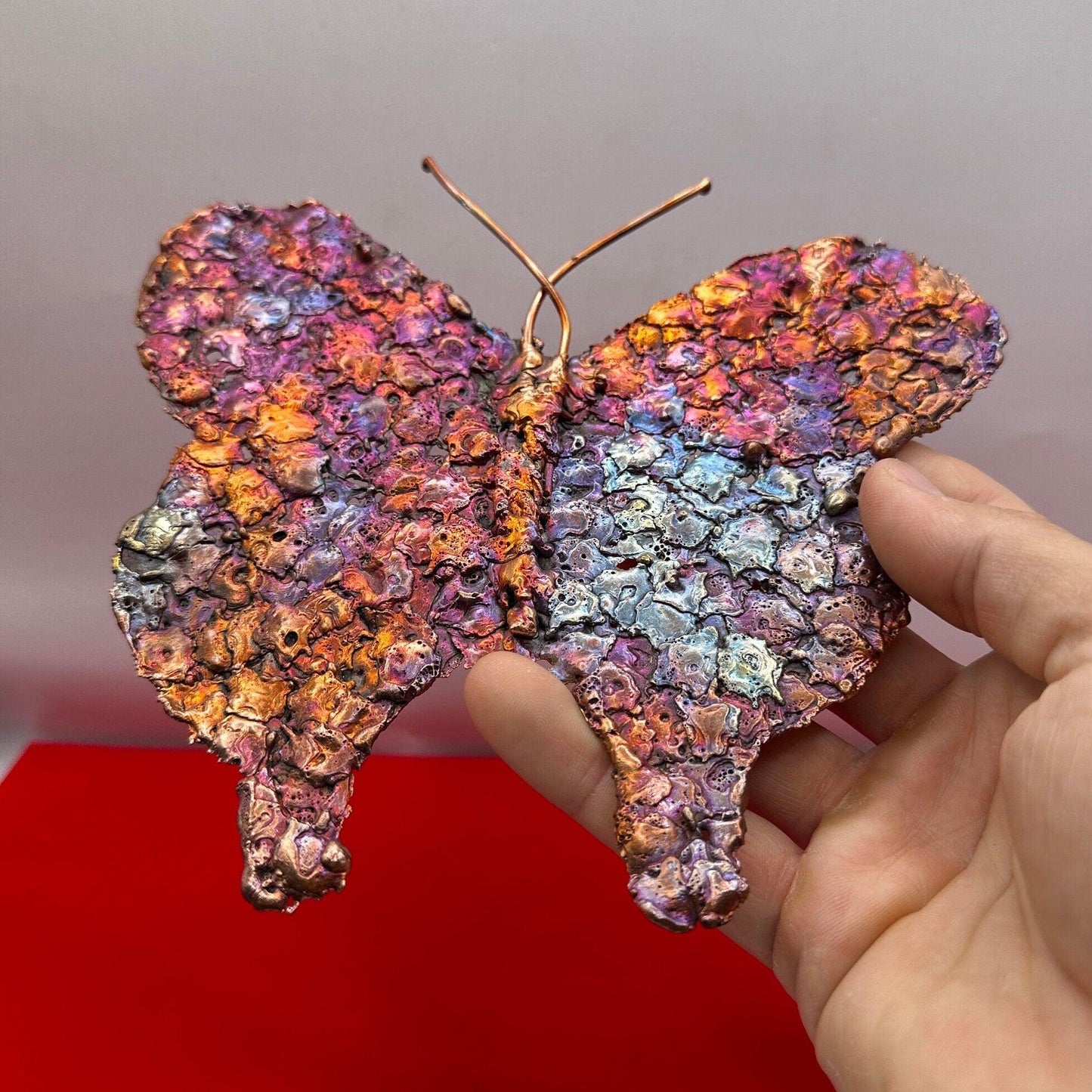 Rare Beautiful Copper Splash Butterfly, Copper Splash Art, Butterfly, Copper, Arizona Copper, Home Decor, Office Decor, Copper Wall Art