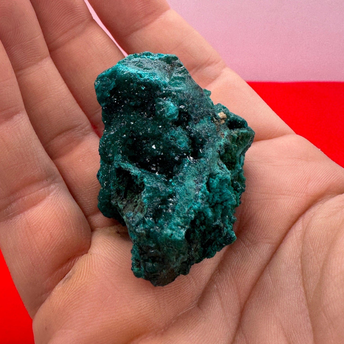 Dioptase, Dioptase Crystal, Deep Emerald Green Color, Authentic, Congo, Reiki, Heart Chakra, Compassion, Financial Abundance, 40.41 grams