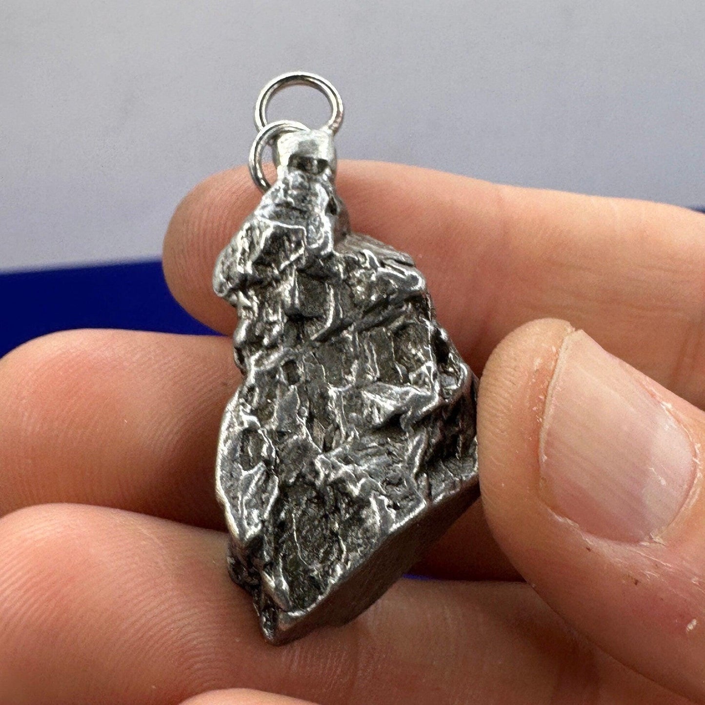 Beautiful Aletai Meteorite Pendant, 22.43 grams, Astronomy Gift, Authentic Meteorite, Meteorite Jewelry, Meteorite Pendant, COA, Space Gift