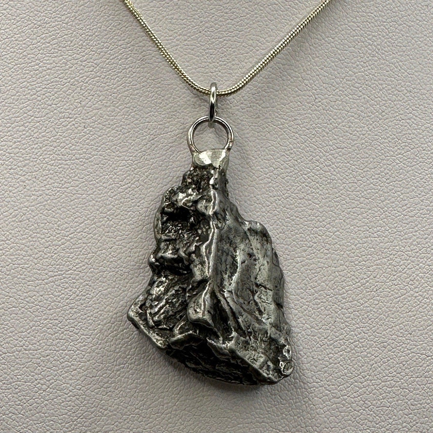 Beautiful Aletai Meteorite Pendant, 21.63 grams, Astronomy Gift, Authentic Meteorite, Meteorite Jewelry, Meteorite Pendant, COA, Space Gift