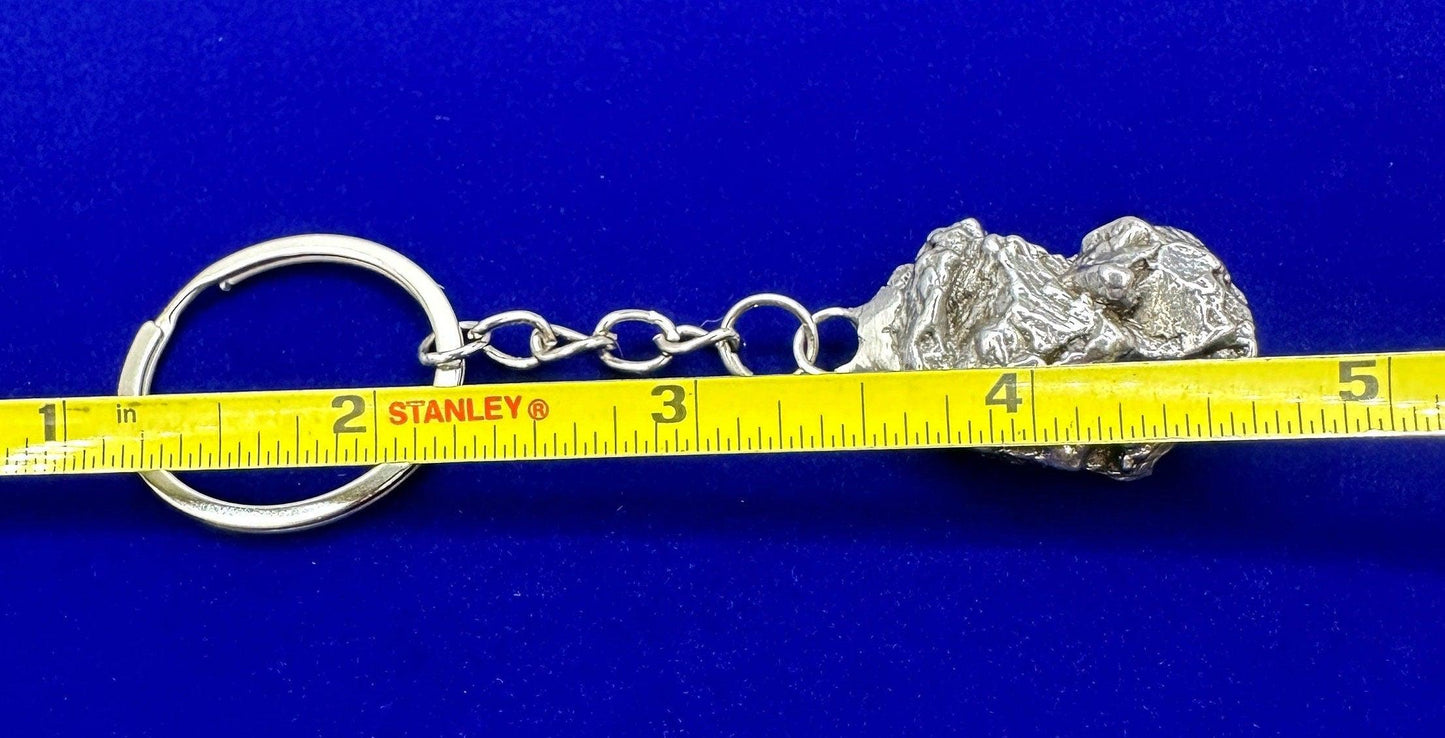 Rare Genuine Meteorite Campo del Cielo Keychain 36.54 grams, Beautiful and unique meteorite formation, Astronomy Gift, Space Gift