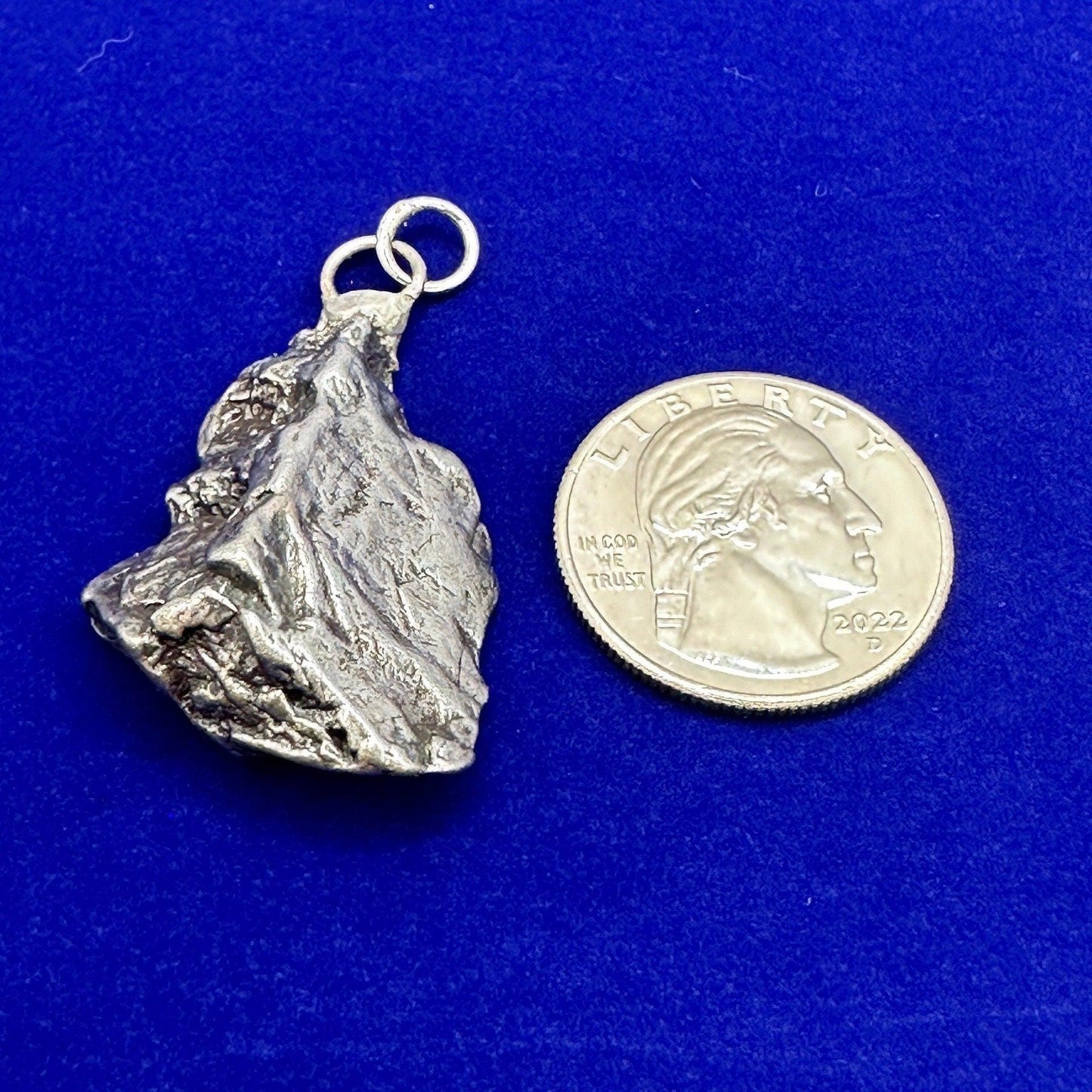 Beautiful Aletai Meteorite Pendant, 21.63 grams, Astronomy Gift, Authentic Meteorite, Meteorite Jewelry, Meteorite Pendant, COA, Space Gift