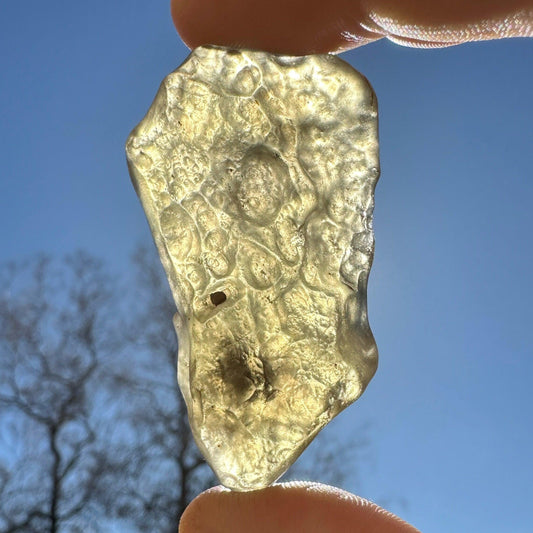 Rare Greenish Libyan Desert Glass, Libyan Gold Tektite, Golden Moldavite, Manifestation Talisman, Astronomy Gift, Space Gift, 19.78 grams