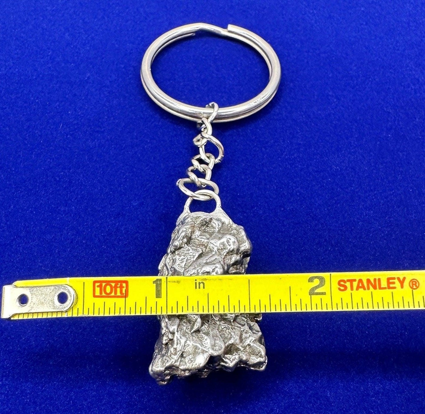 Rare Genuine Meteorite Campo del Cielo Keychain 35.31 grams, Beautiful and unique meteorite formation, Astronomy Gift, Space Gift