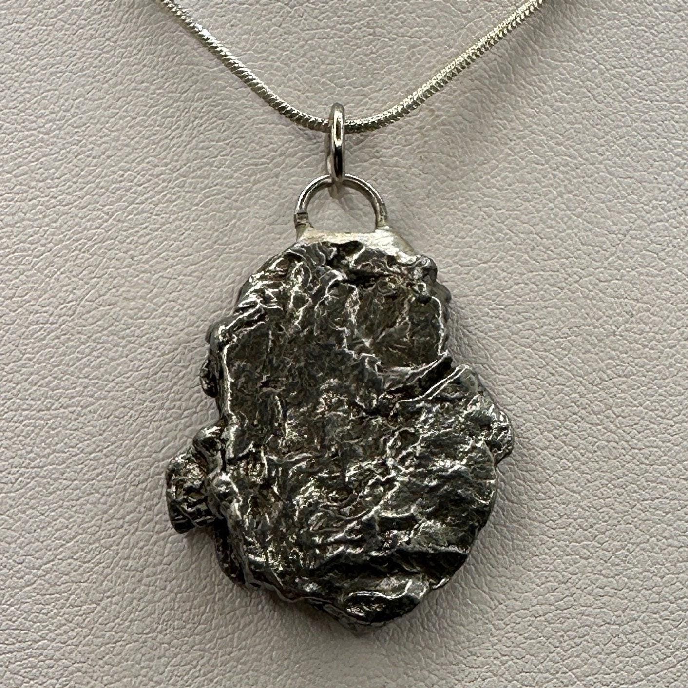 Beautiful Aletai Meteorite Pendant, 16.12 grams, Astronomy Gift, Authentic Meteorite, Meteorite Jewelry, Meteorite Pendant, COA, Space Gift