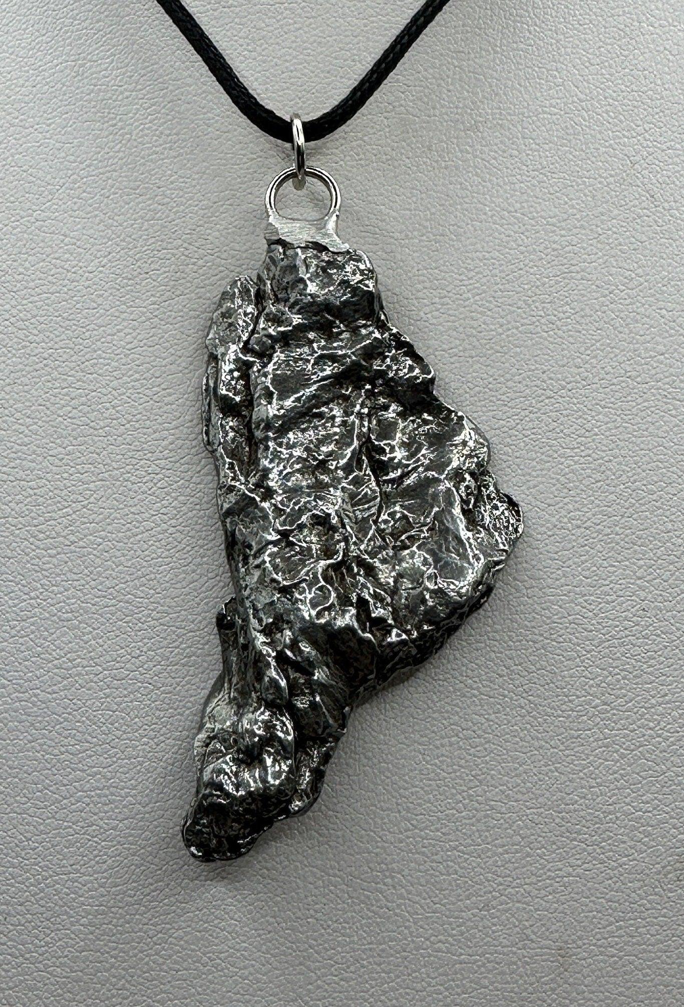 Beautiful Meteorite Campo del Cielo Pendant 18.05 grams, Astronomy Gift, Authentic Meteorite, Meteorite Jewelry, Meteorite Pendant, COA