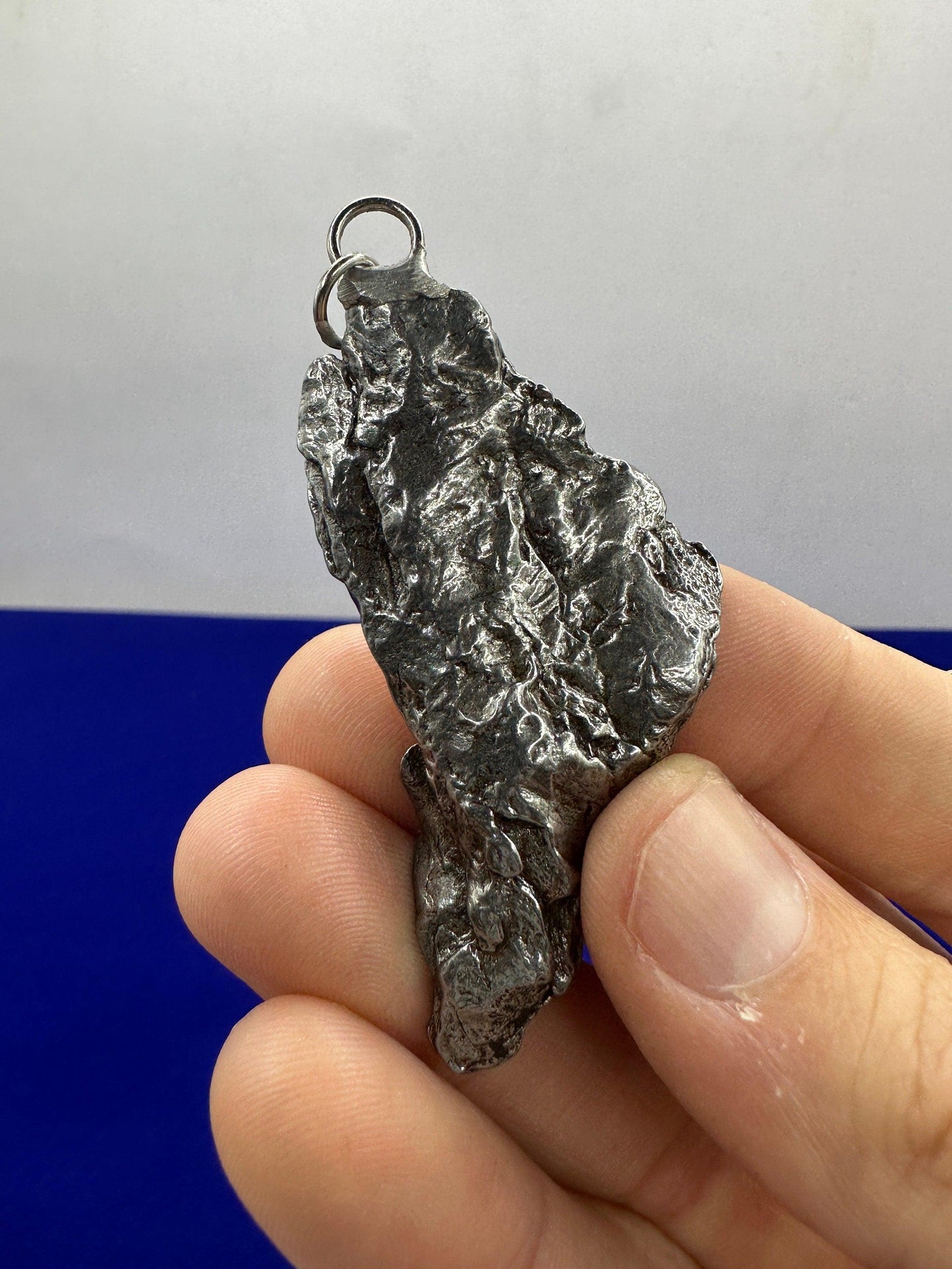 Beautiful Meteorite Campo del Cielo Pendant 18.05 grams, Astronomy Gift, Authentic Meteorite, Meteorite Jewelry, Meteorite Pendant, COA