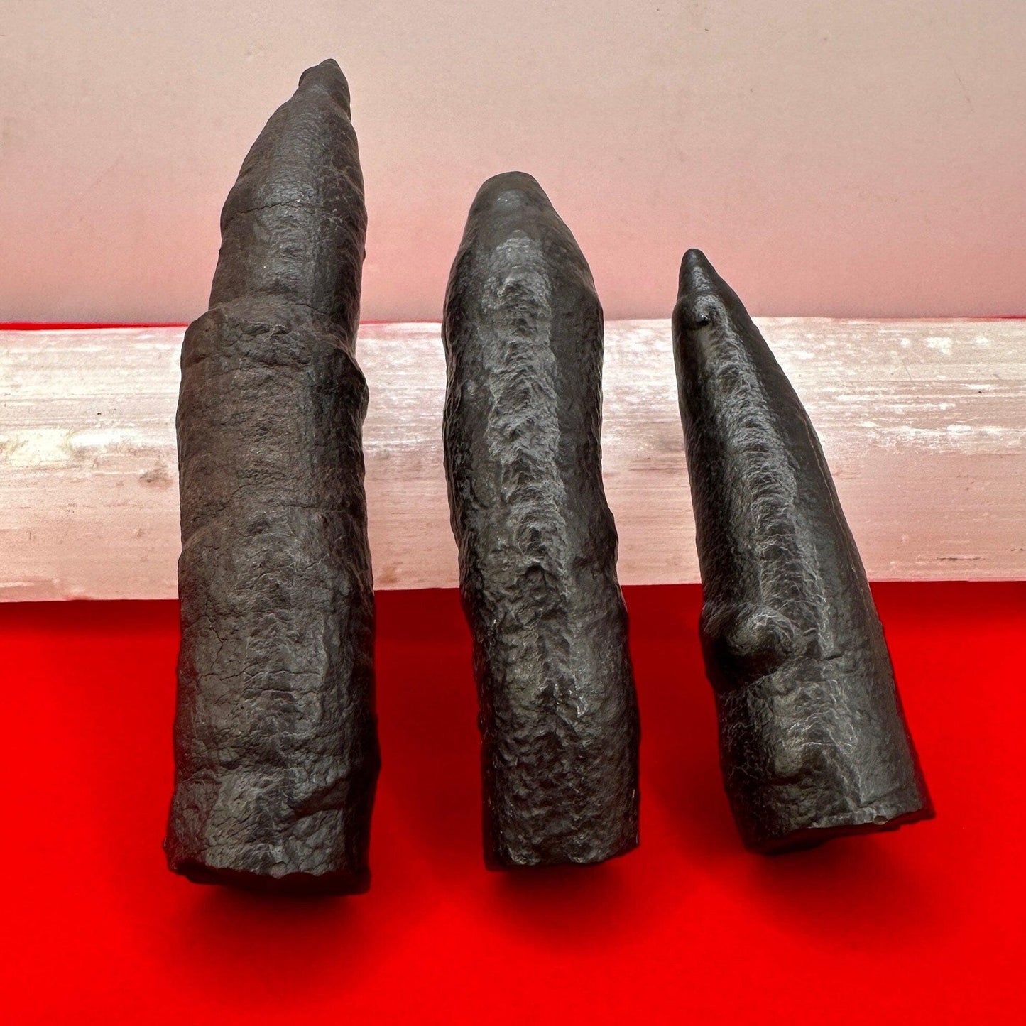 Rare and Unique Large Elongated Prophecy Stones from Egypt, Lot of Three, Witches Fingers, Authentic, Inner Vision, Dreamwork, 147.97 grams