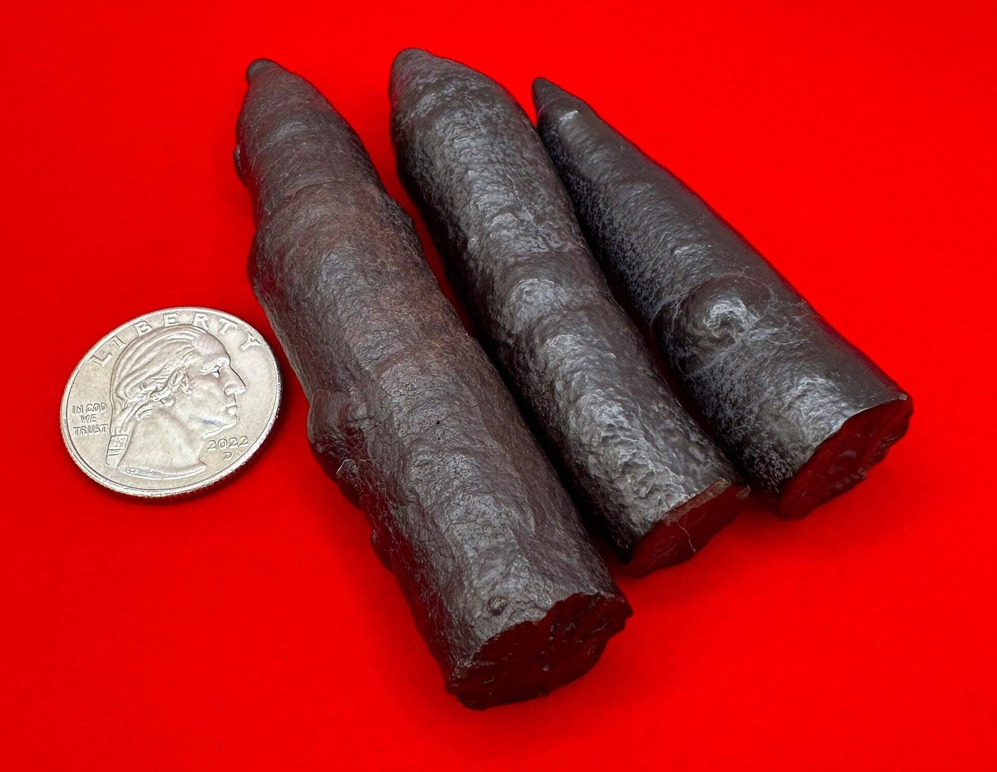 Rare and Unique Large Elongated Prophecy Stones from Egypt, Lot of Three, Witches Fingers, Authentic, Inner Vision, Dreamwork, 147.97 grams