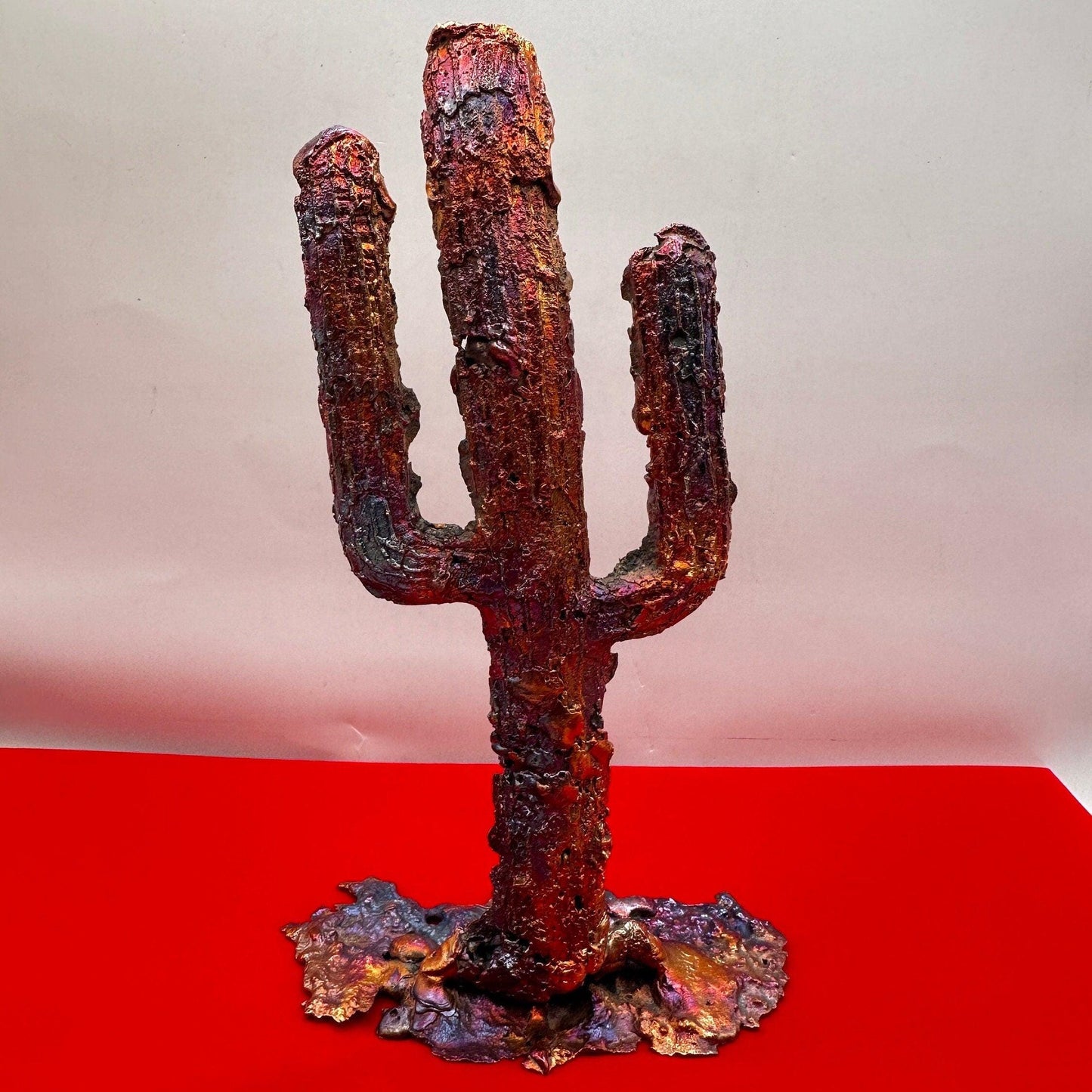 Beautiful Copper Cactus Sculpture, Arizona Copper, Copper from Globe Arizona, Southwest Gift, Arizona Gift, 1 lb 2.6 ounces