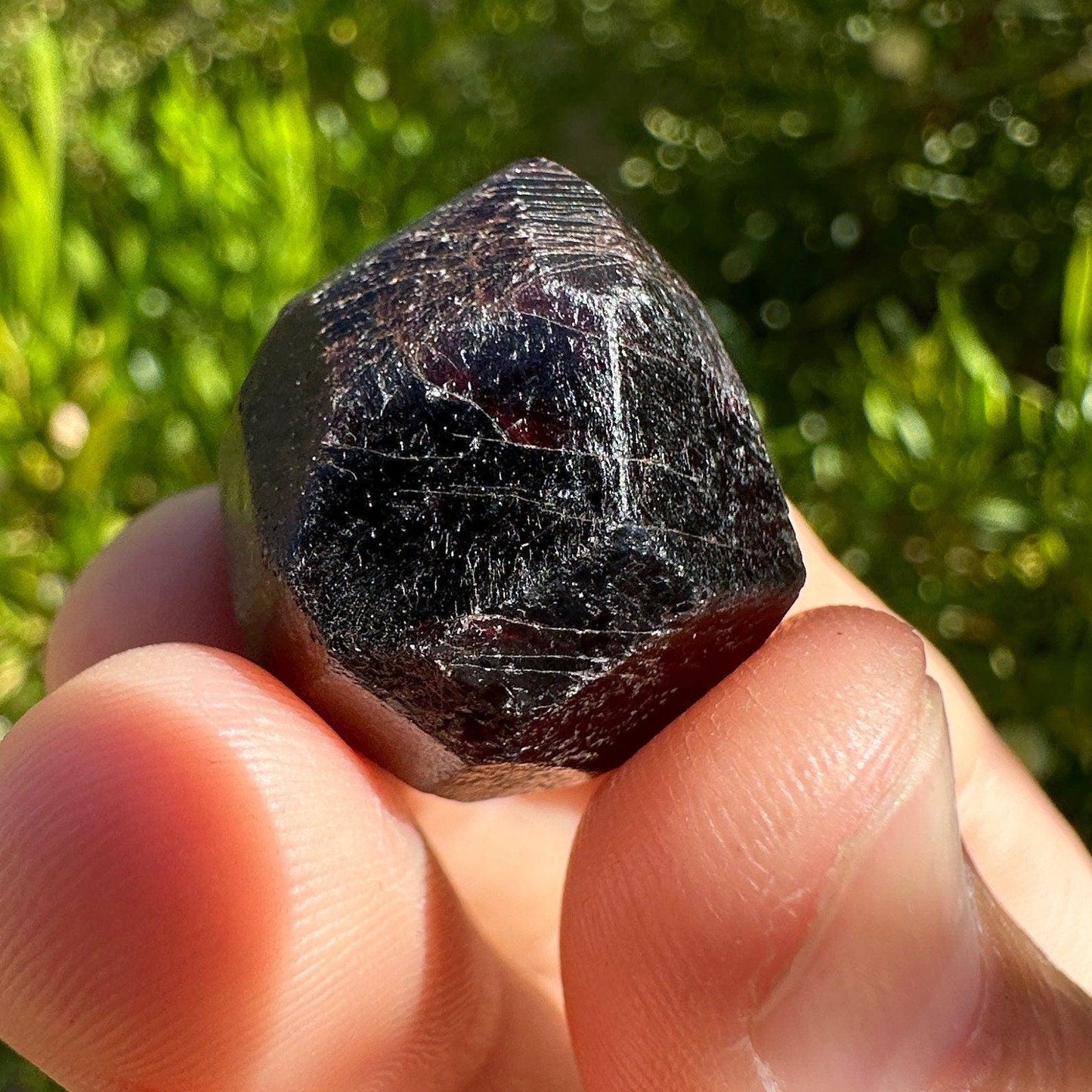 Almandine Garnet, Garnet, Morocco, Natural Garnet, Authentic, Manifestation, Protection, Rock Collection, Dodecahedron, 18.32 grams